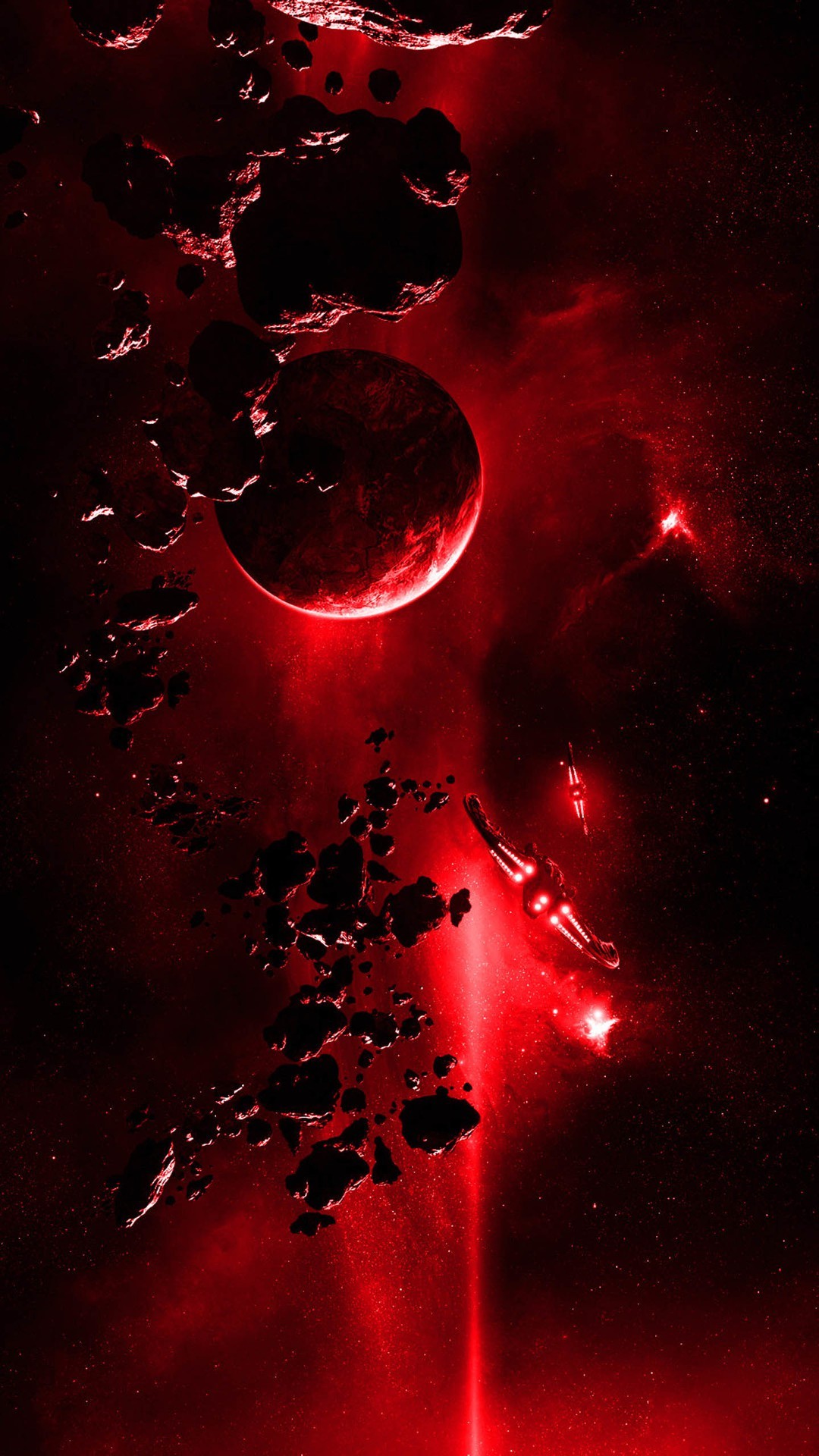 1080x1920 Red Light From Space iPhone 6 wallpaper