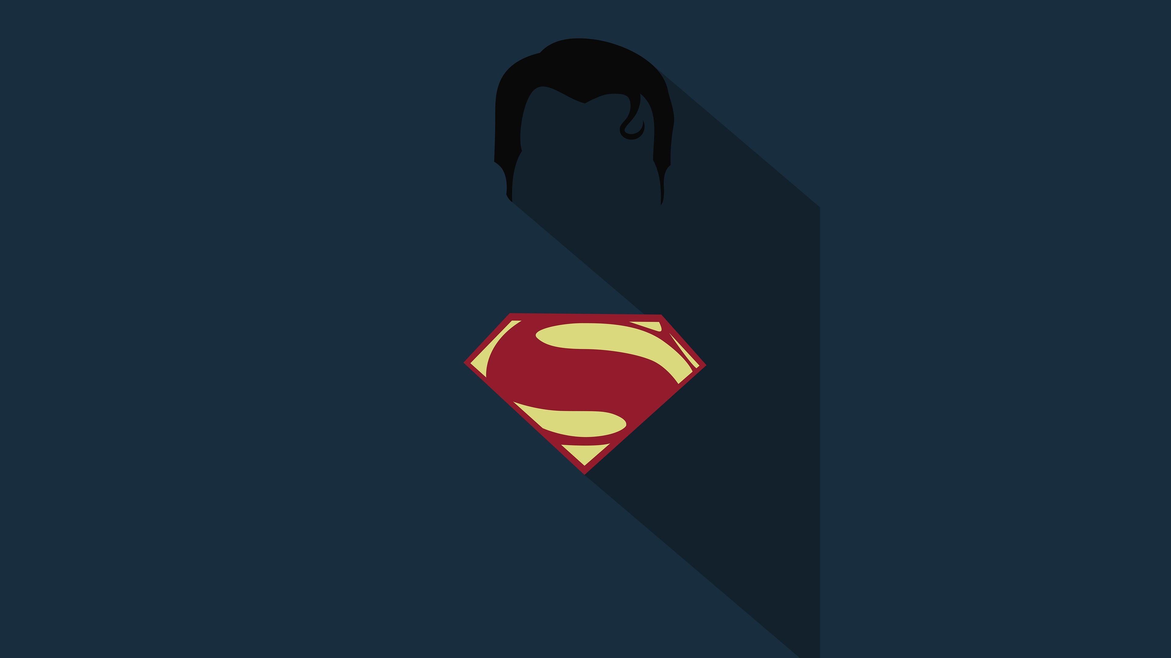3840x2160 Comics - Superman Superman Logo Minimalist DC Comics Wallpaper