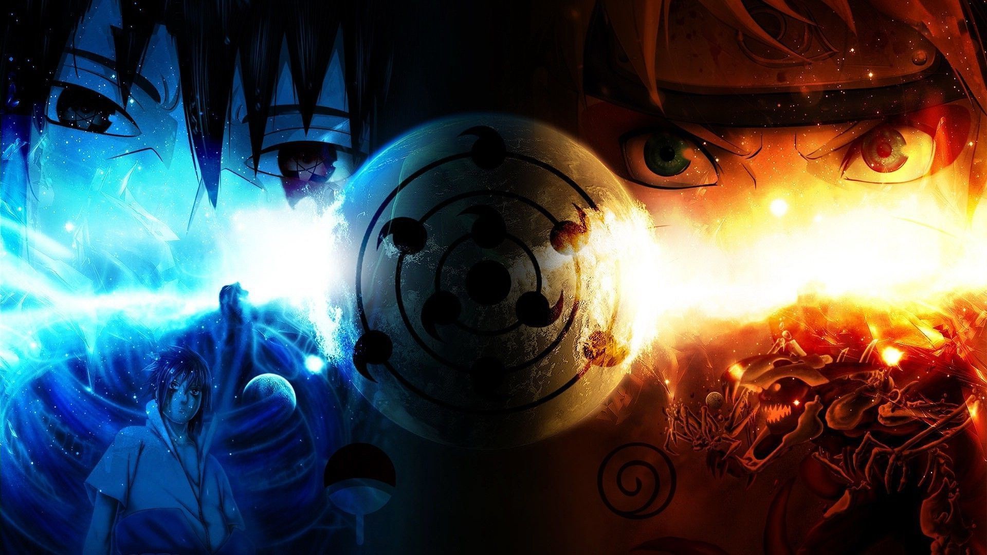 1920x1080 naruto fire and ice hd anime wallpaper 