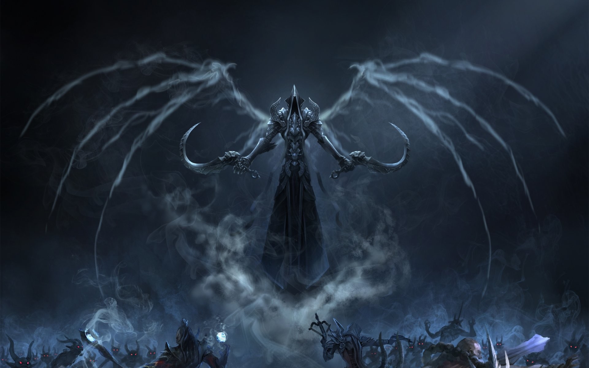 1921x1200 diablo iii: reaper of souls malthael reaper angel of death diablo 3 art  minions no
