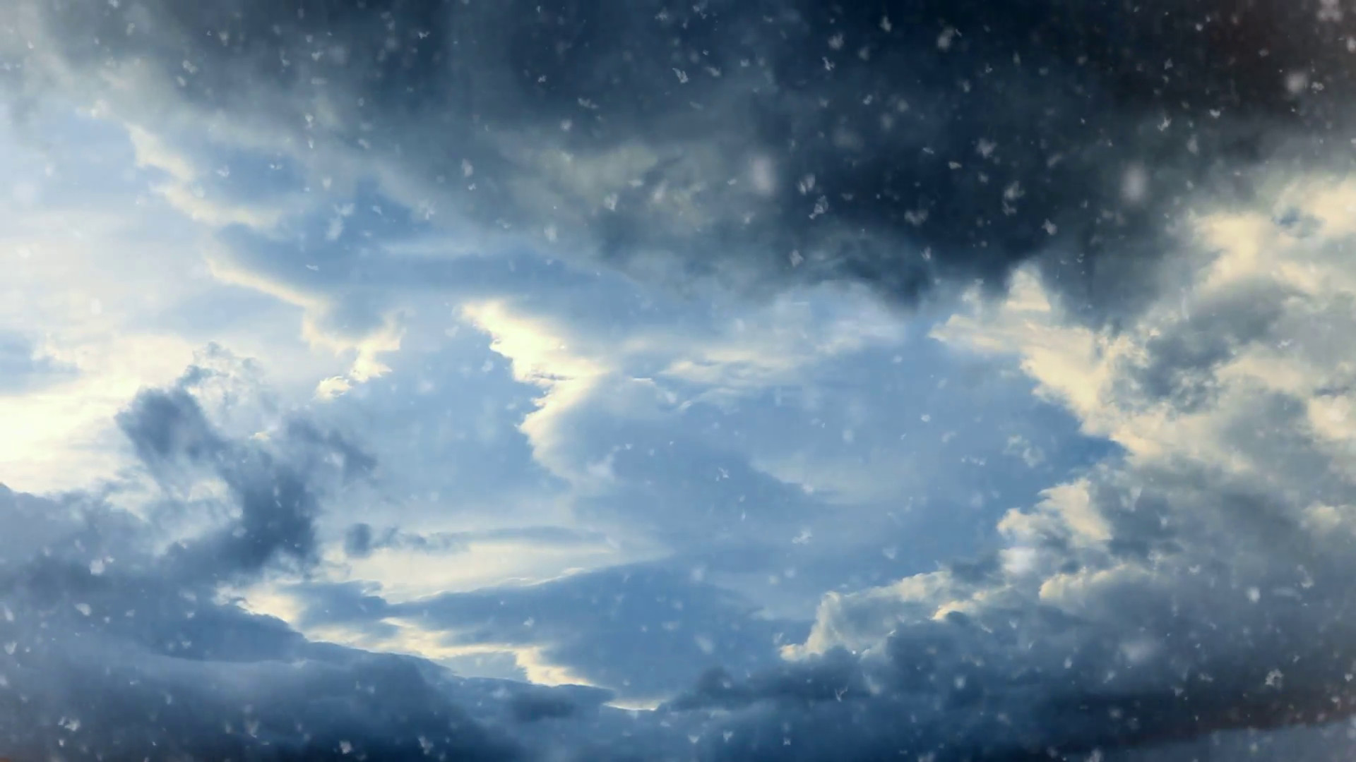 1920x1080 Dramatic storm sky background with snow Stock Video Footage - Storyblocks  Video