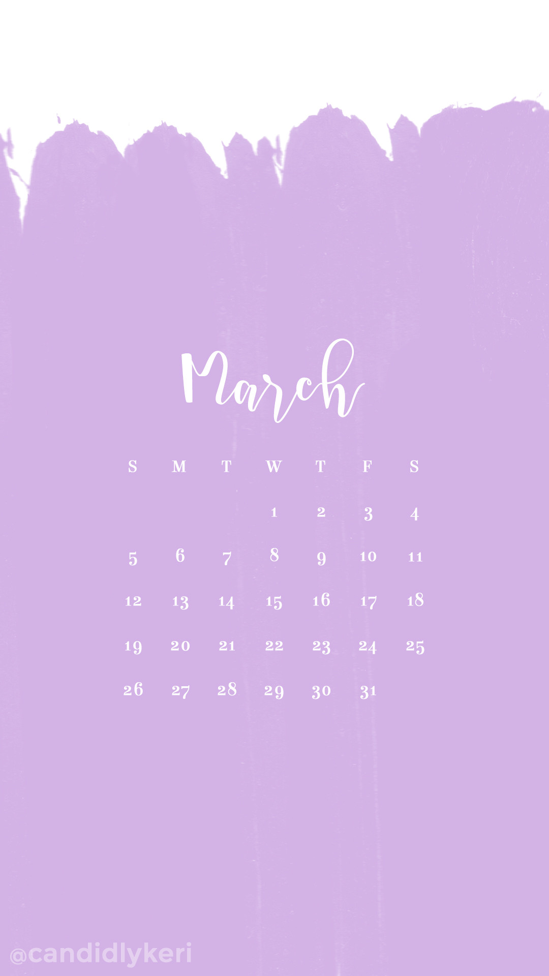 1080x1920 Lilac light purple paint stripes March calendar 2017 wallpaper you can  download for free on the