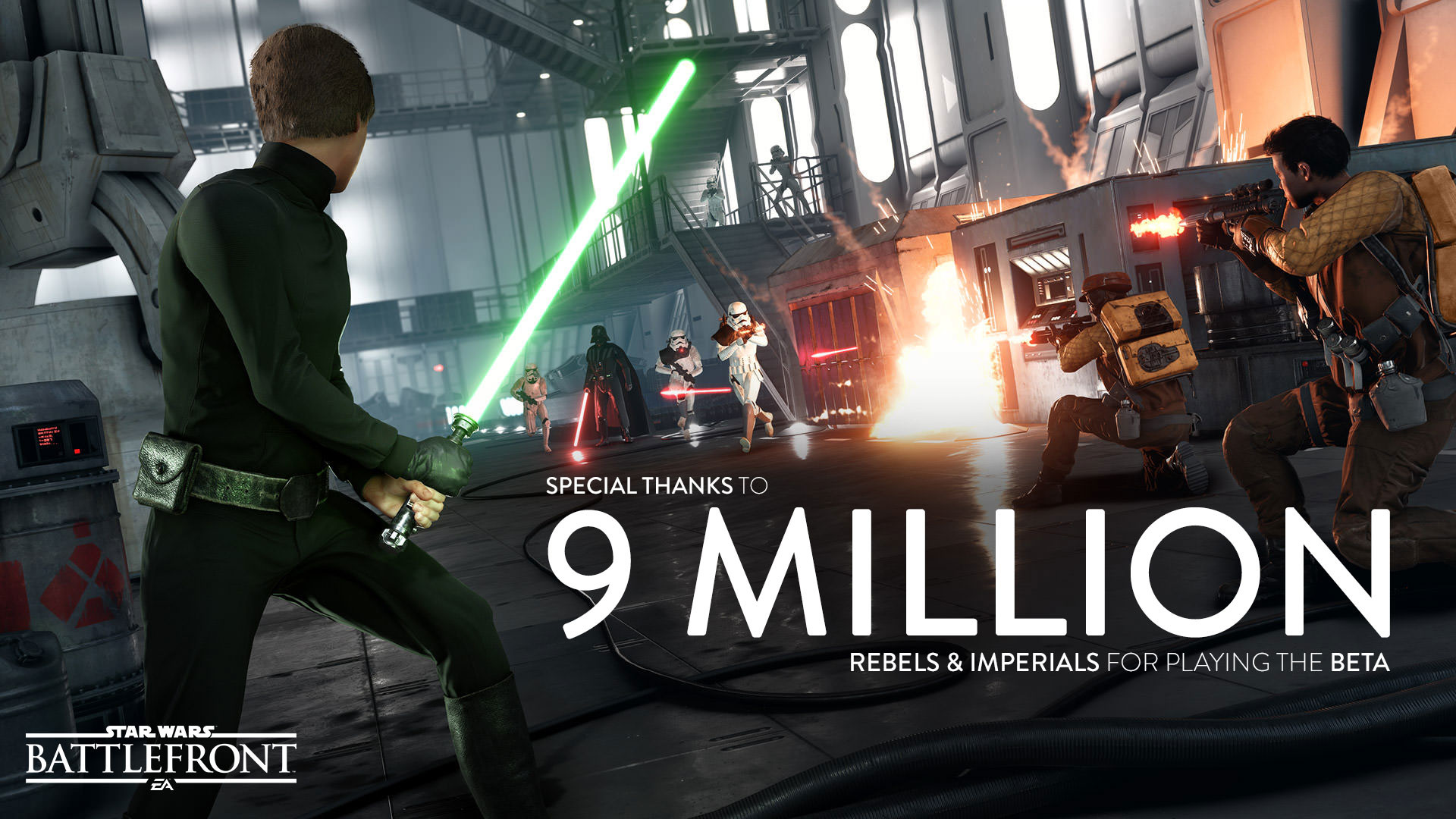 1920x1080 More Than Nine Million Players joined us in the Star Wars Battlefront Beta