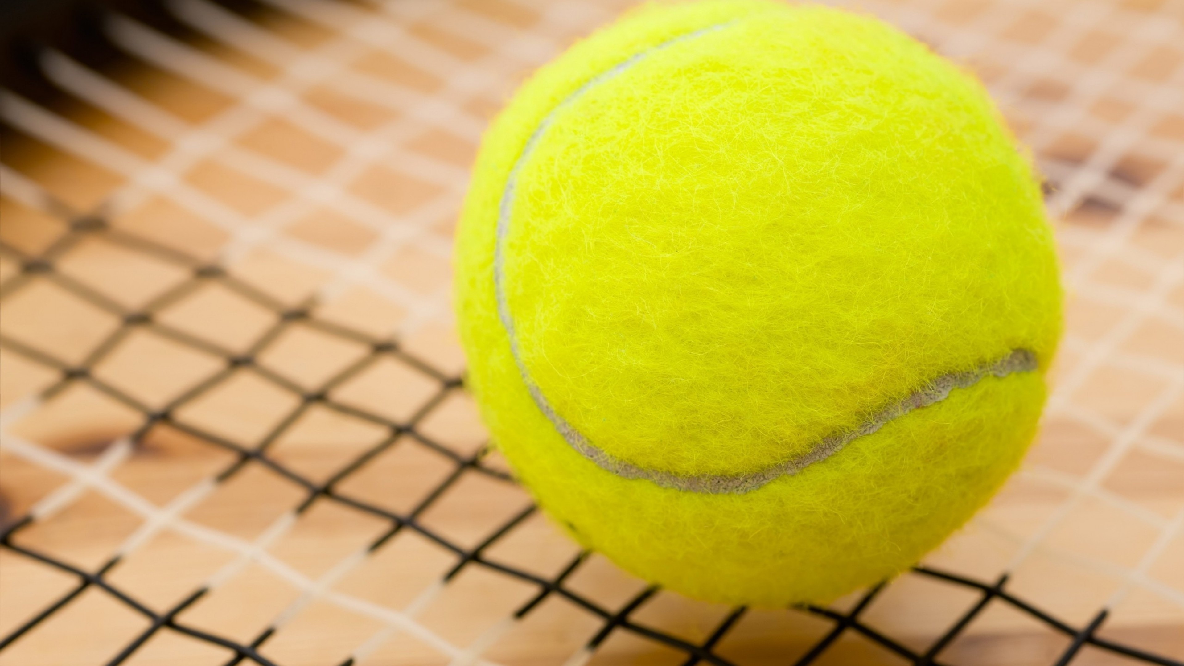 3840x2160 Preview wallpaper ball, tennis, sports 
