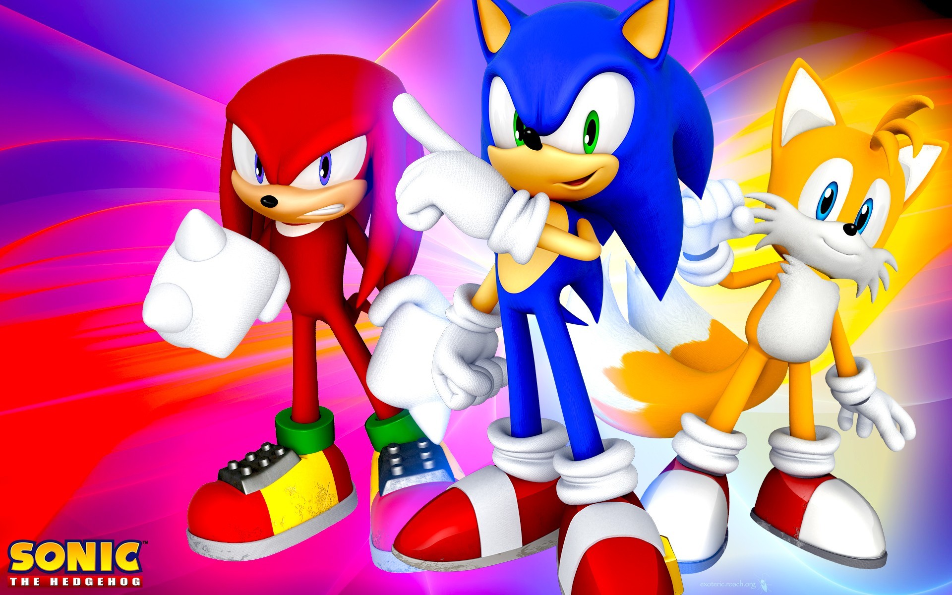 1920x1200 Video Game - Sonic the Hedgehog Miles "Tails" Prower Knuckles the Echidna  Wallpaper