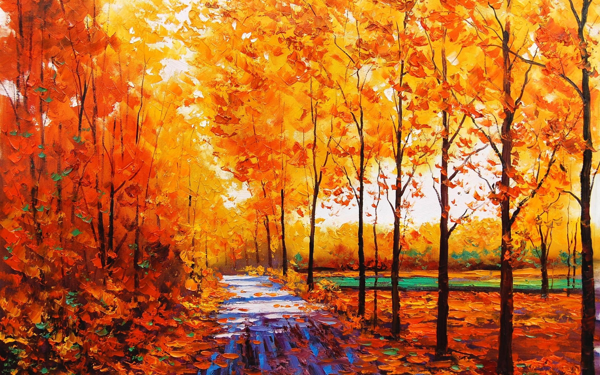 1920x1200 ... Incredible Fall Colors Painting Tittle ...
