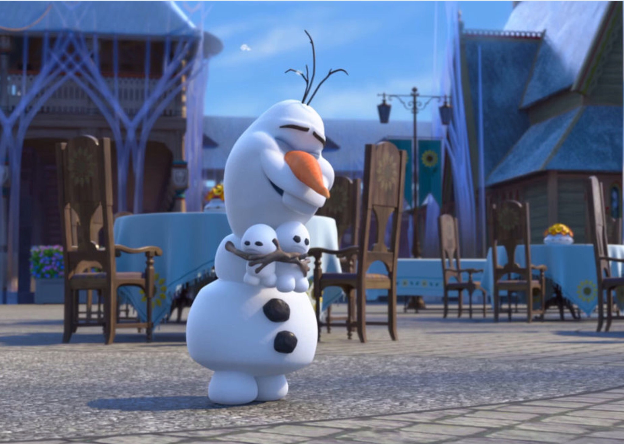 2048x1459 Olaf hugging snowgies! His new siblings!