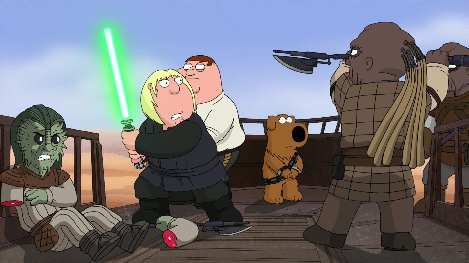 1920x1080 TV Show - Family Guy Cartoon Star Wars Peter Griffin Chris Griffin Brian  Griffin Wallpaper