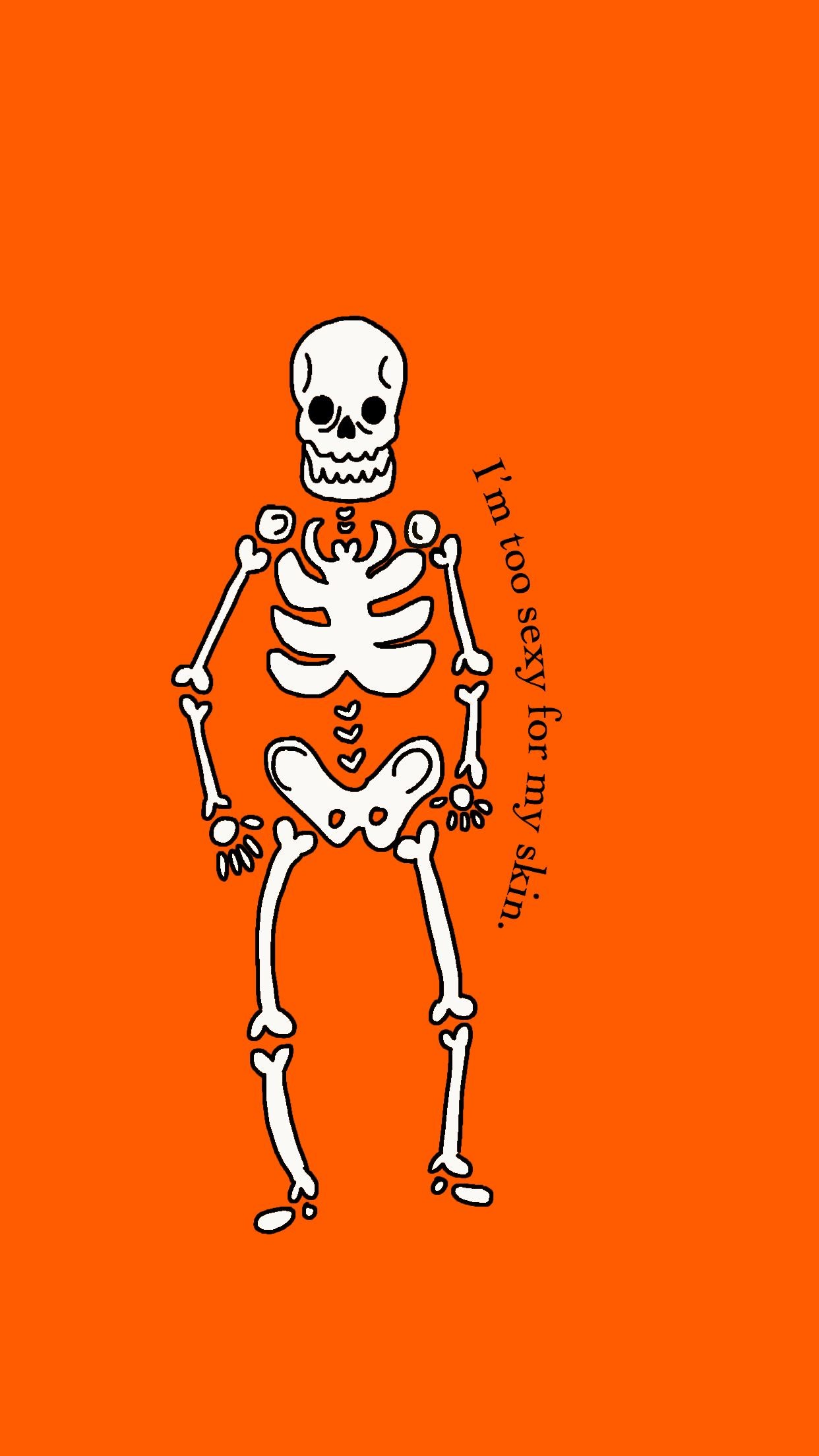 1242x2208 #Halloween #popculture #words #quote #skeleton #wallpaper #phone  #background #spooky #graphicdesign