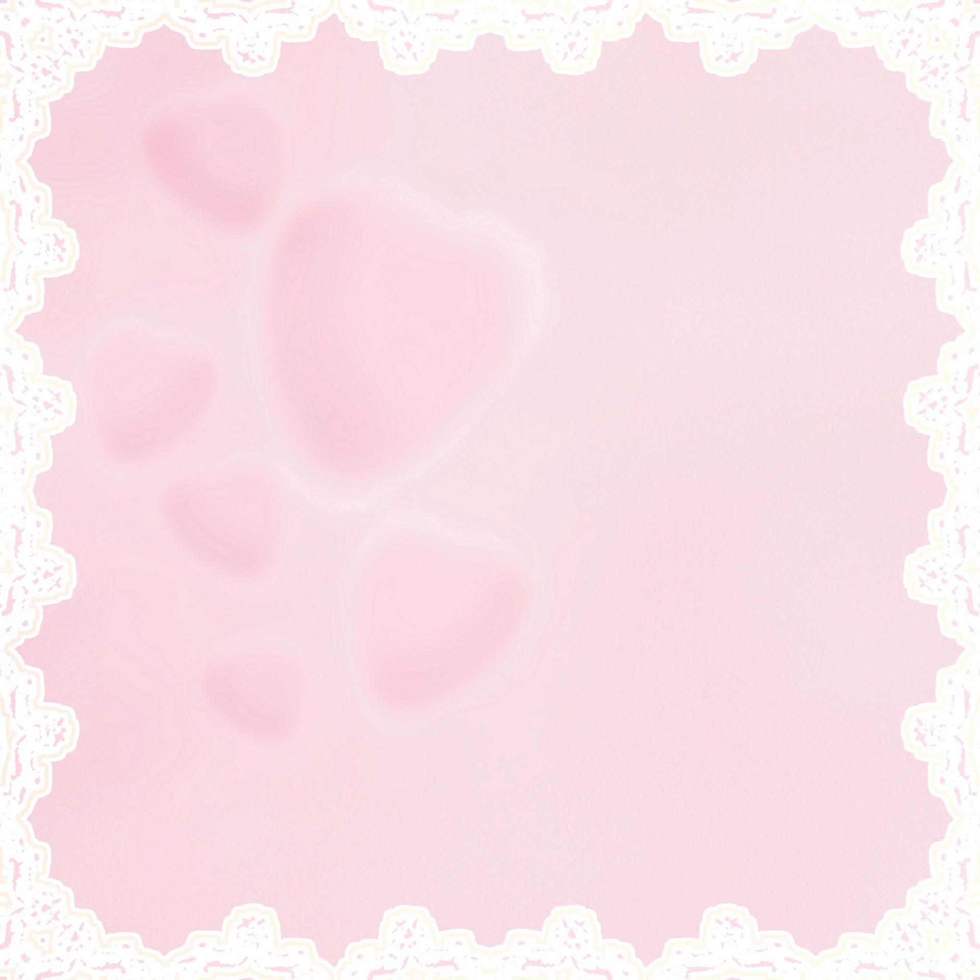 1920x1920 Pink Hearts With White Lace