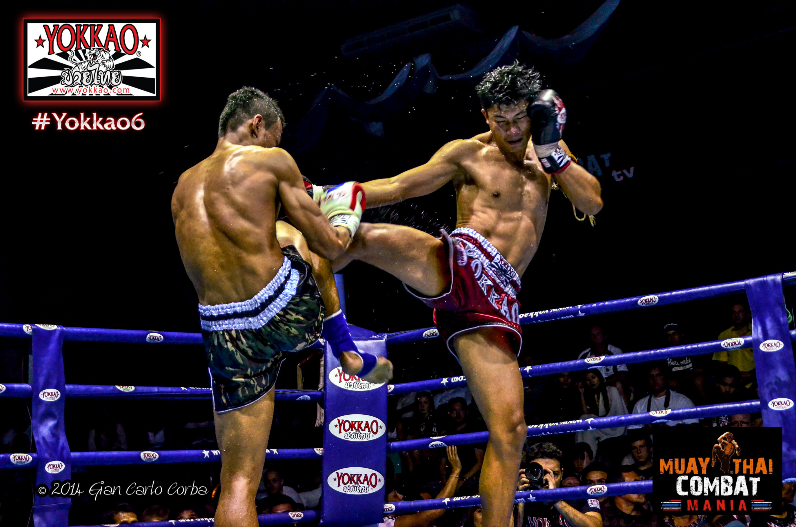 2746x1819 Wachalerm Uddonmuang in action vs Sitthichai Sitsongpeenong at Muay Thai  Combat Mania Yokkao 6