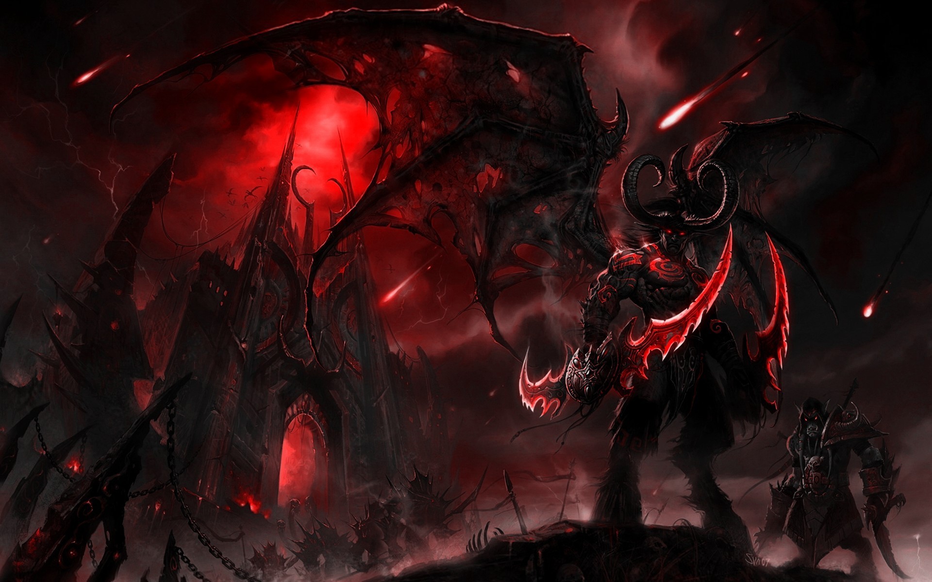 1920x1200 General  World of Warcraft World of Warcraft: The Burning Crusade Illidan  Stormrage video games