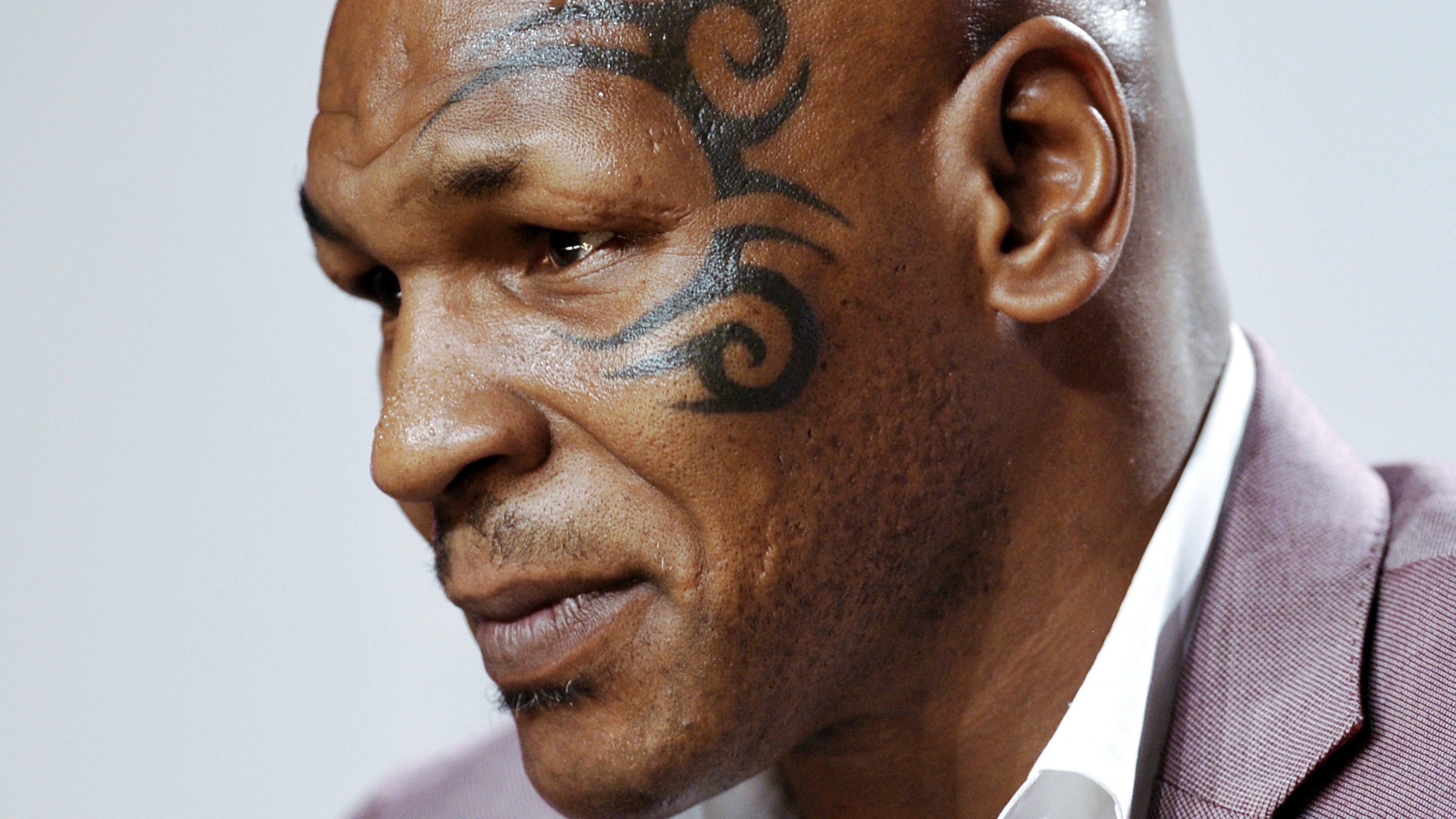 3840x2160  Wallpaper mike tyson, boxer, face, tattoo