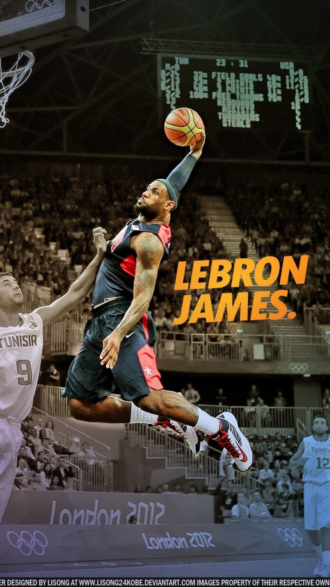1080x1920 Nba lebron james dunk basketball iPhone 6 Plus | Wallpaper .