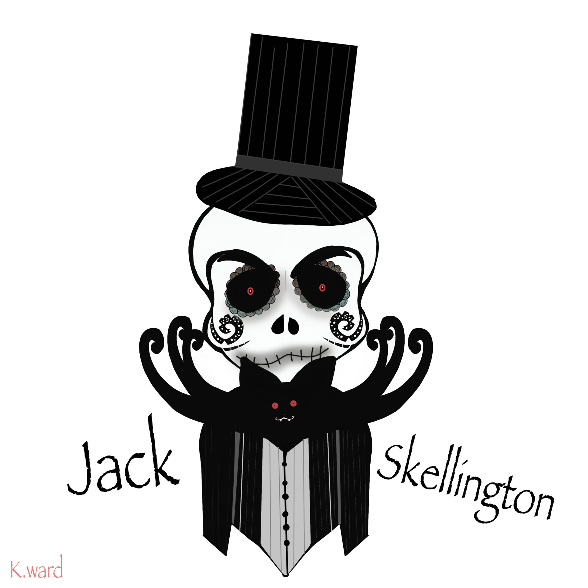 1920x1920 Jack skellington with out background