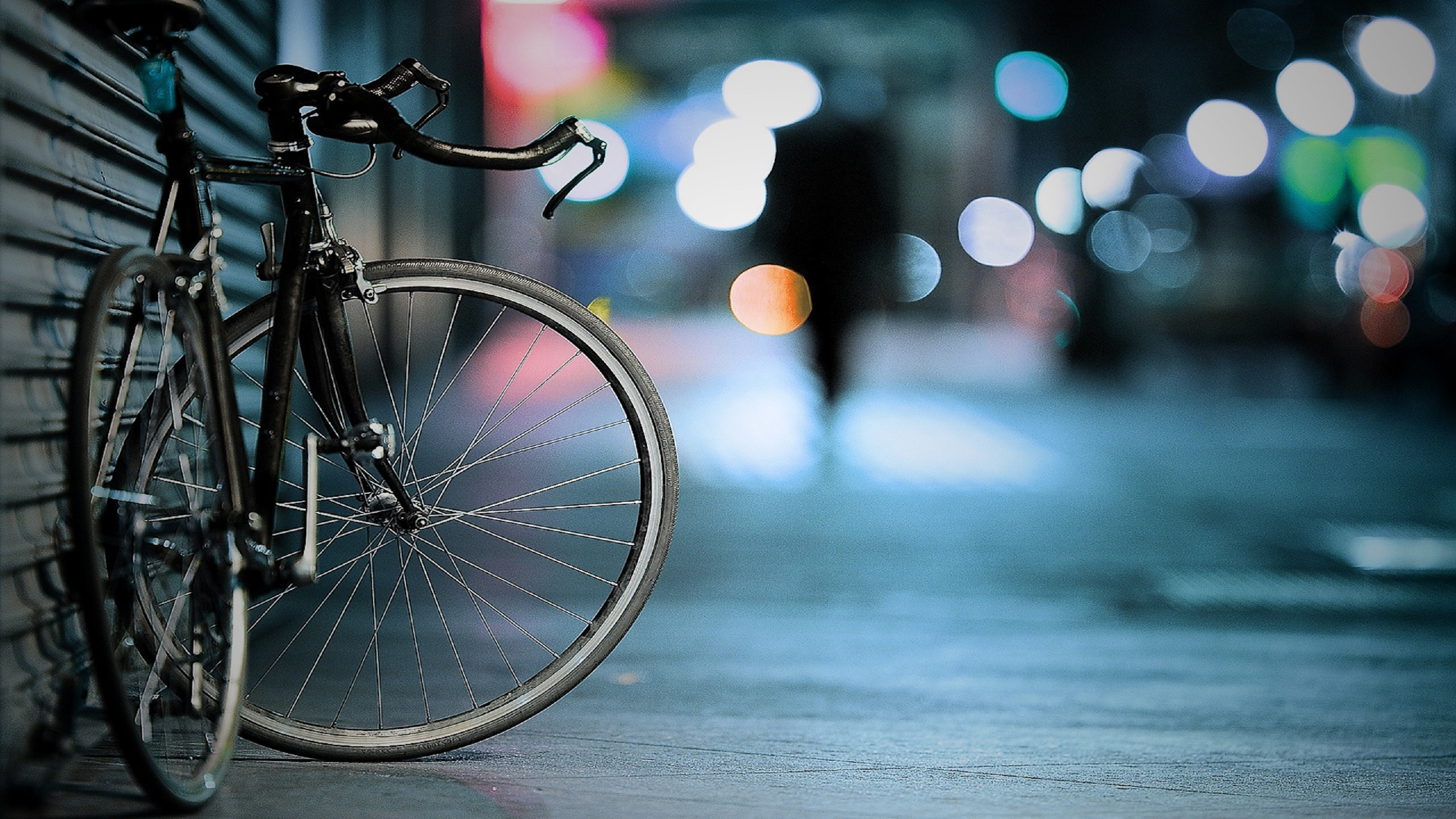 3200x1800 Wallpapers, Bicycle, Bokeh, Street Wallpapers HD / Desktop and Mobile  Backgrounds