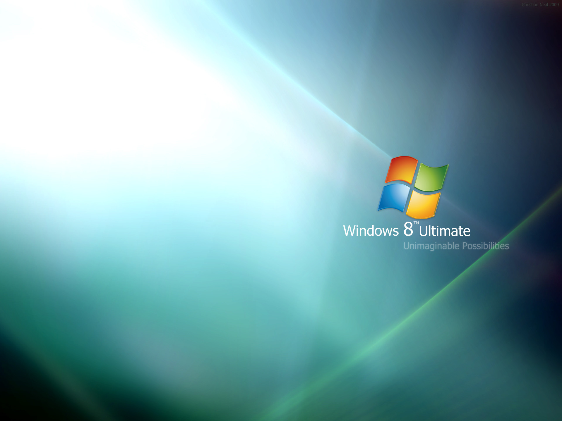 1920x1440 Windows 8 Wallpaper - light effect
