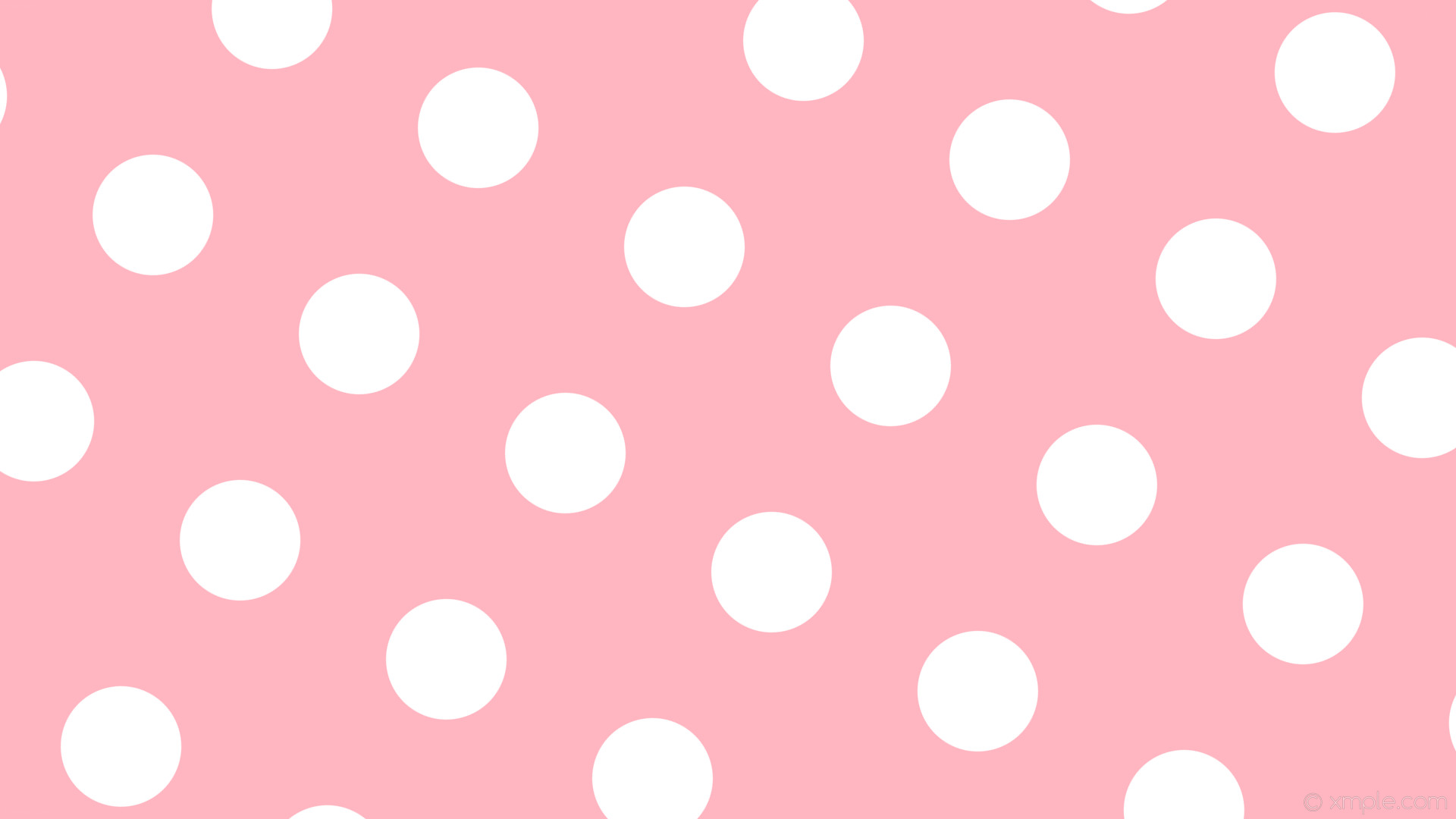 1920x1080 wallpaper white polka dots spots pink light pink #ffb6c1 #ffffff 150Â° 159px  314px