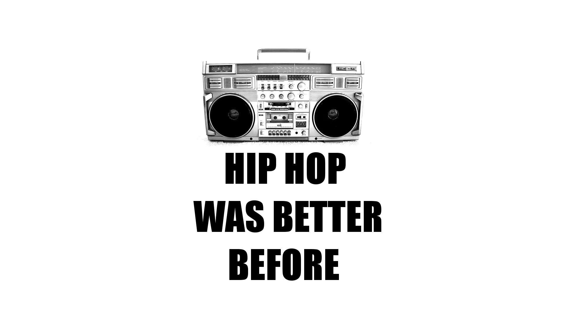 1920x1080 Boom Bap Box Cassette Deck Hip-hop Mc Microphone Nyc Old School Skool Rap  Reel To Retro RUN DMC Vintage