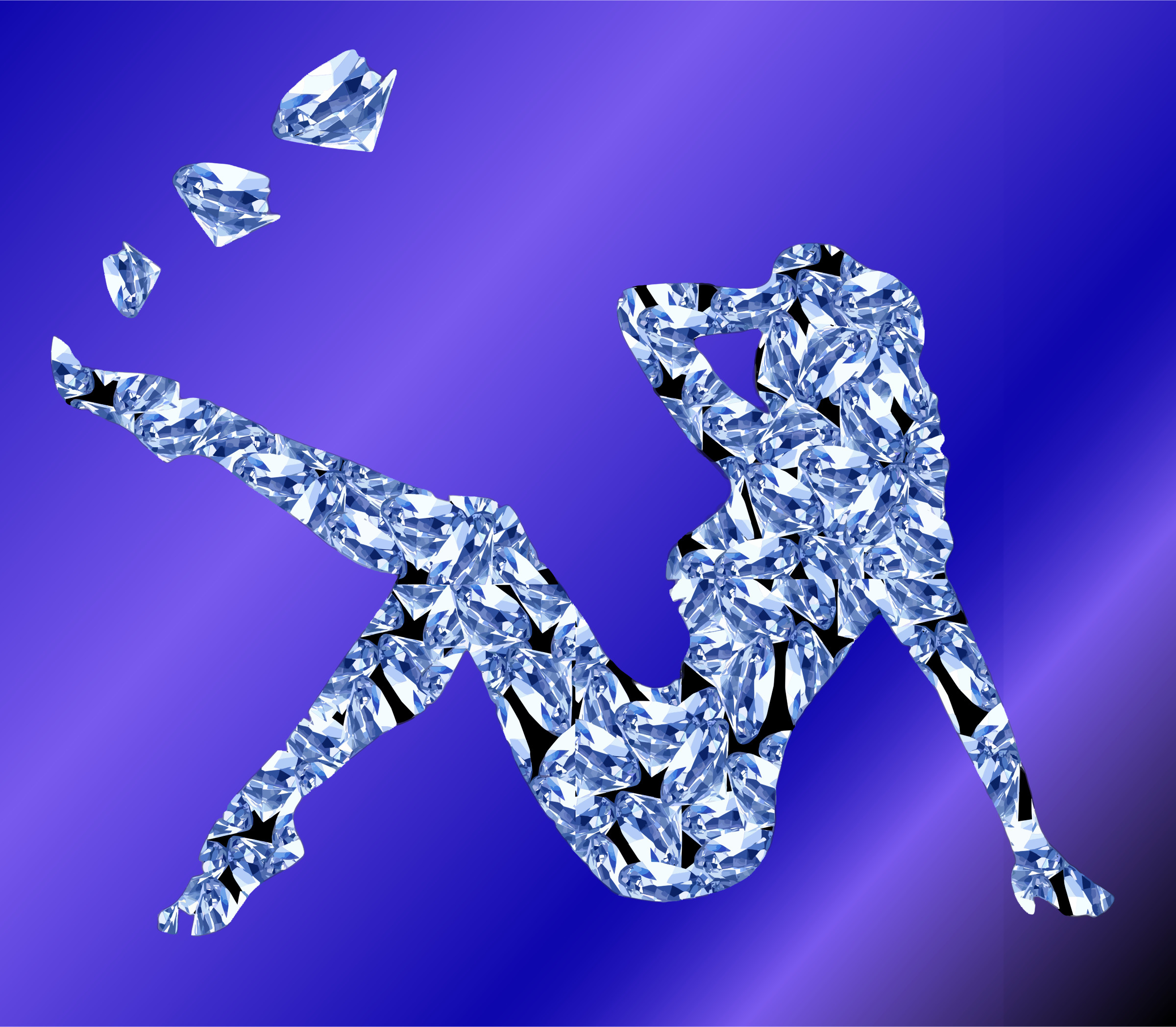 2400x2096 Diamond Woman With Background