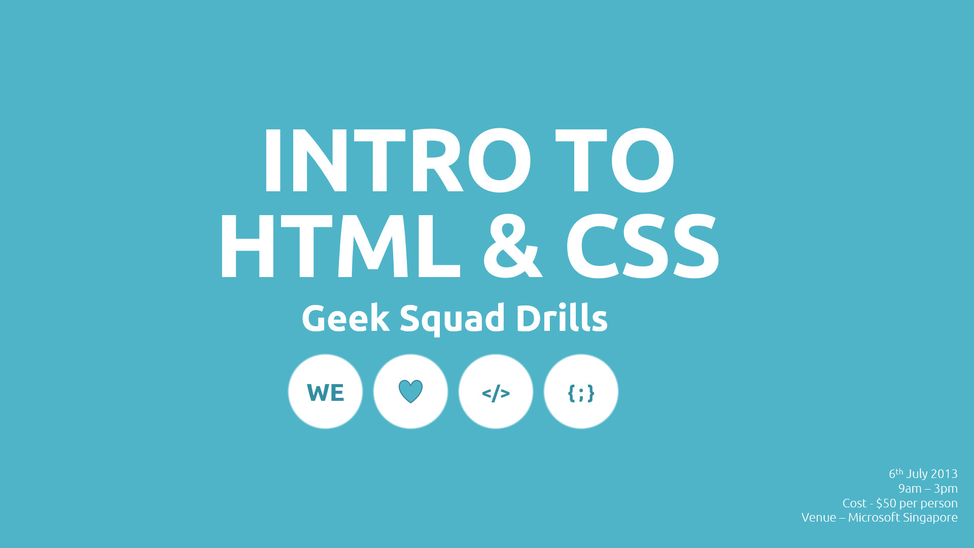 1920x1080 Geek Squad Drills: HTML & CSS (2nd edn)