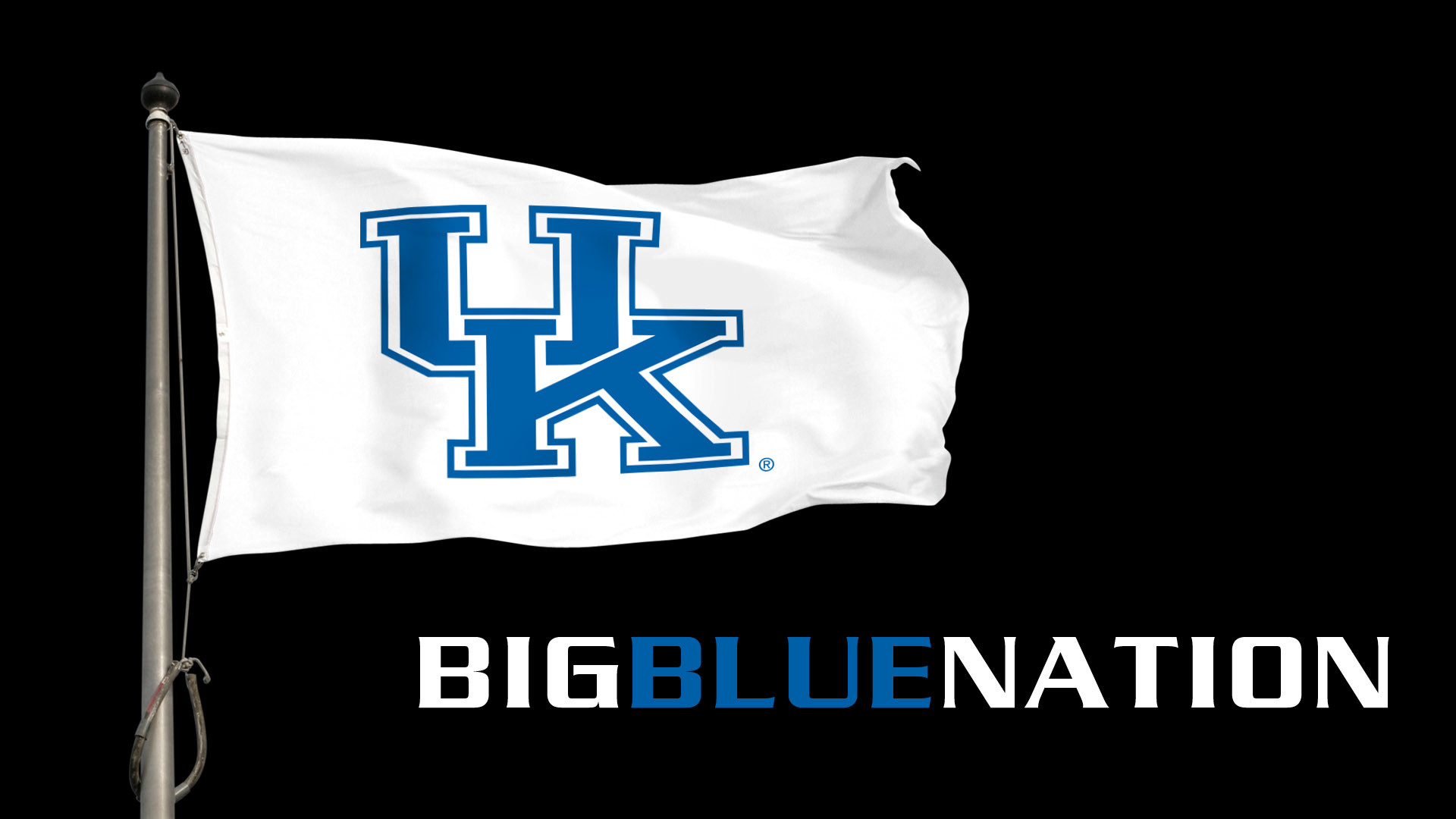 1920x1080 Big Blue Nation Flag Desktop Wallpaper