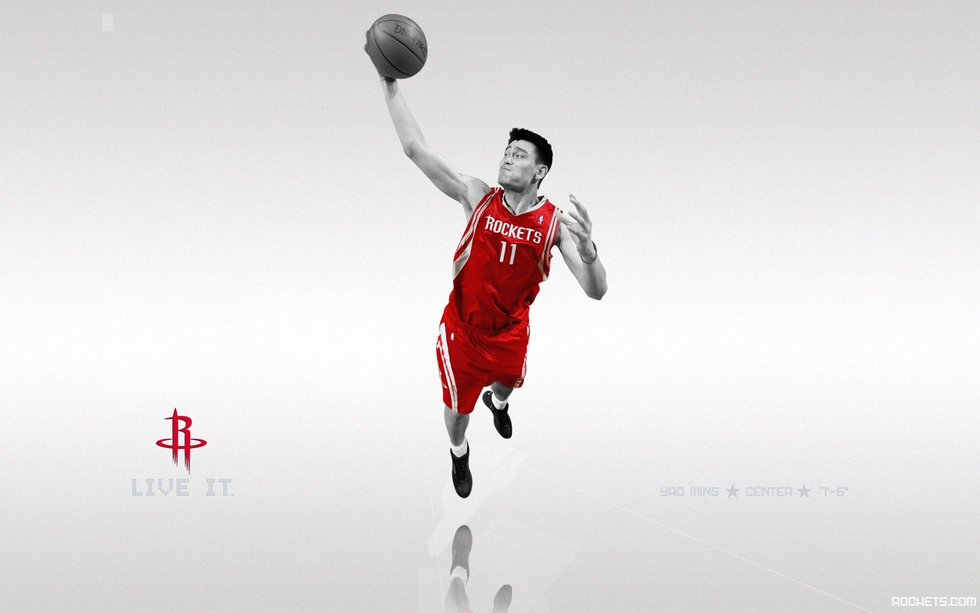 1920x1200 NBA Basketball Yao Ming Houston Rockets Sports ...