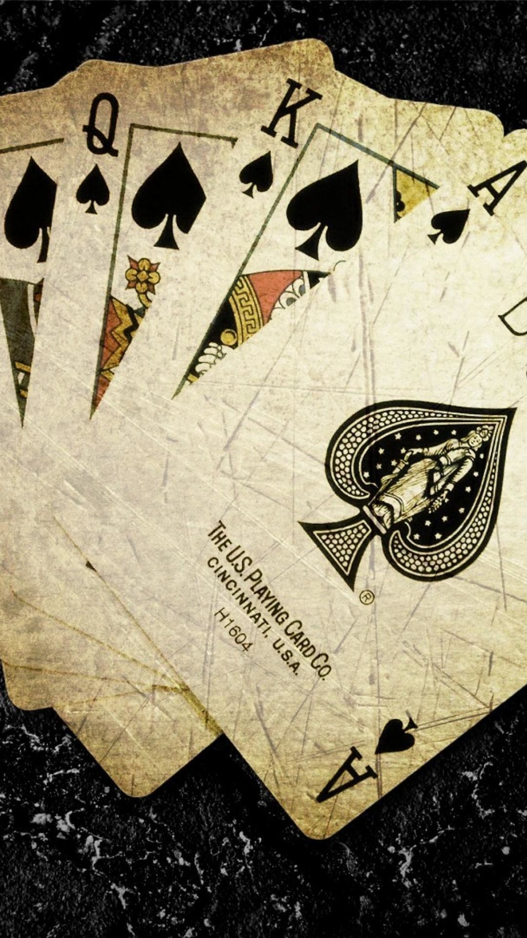 1080x1920 Spades poker cards wallpaper | (132713)
