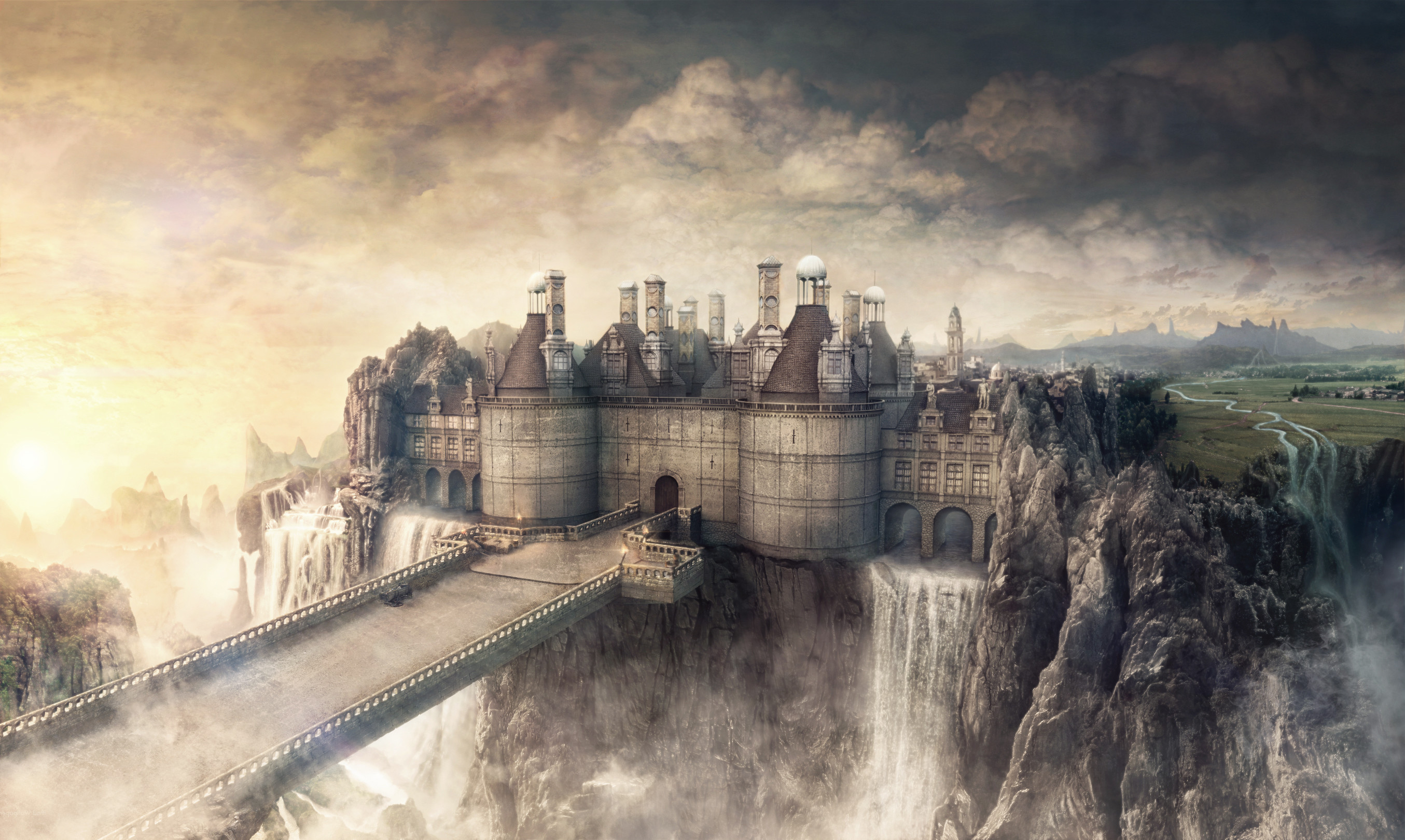 2709x1620 HD Wallpaper | Background ID:300855.  Fantasy Castle