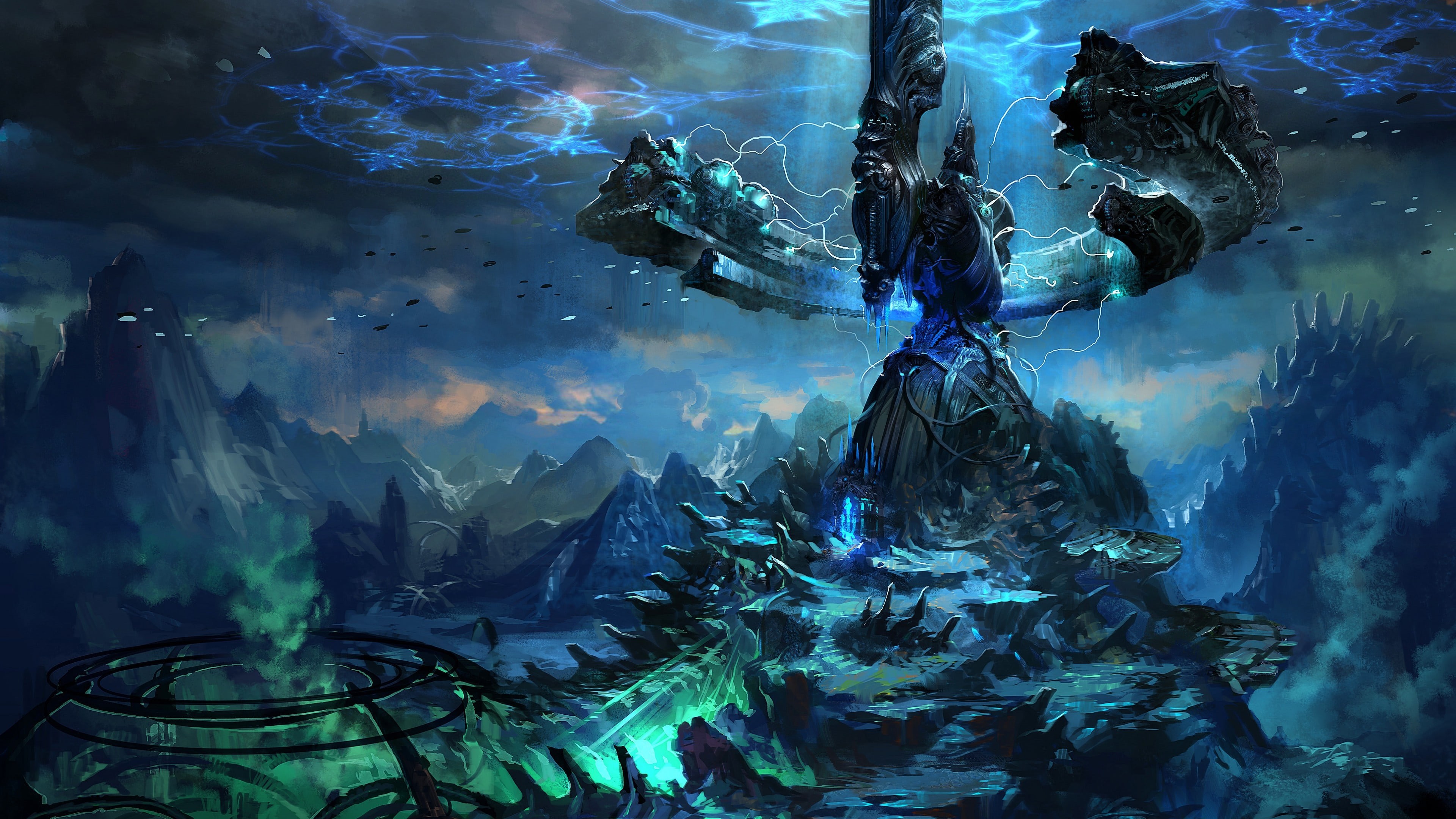 3840x2160 Wallpaper Tera online game mmorpg blue altar argonea mountain sky #911  CoolWallpapers.site