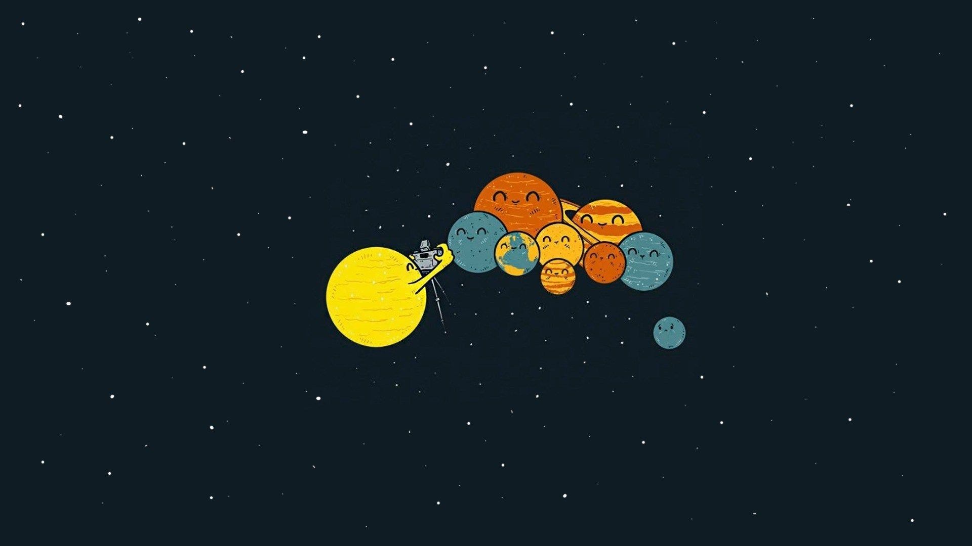 1920x1080 funny solar system background
