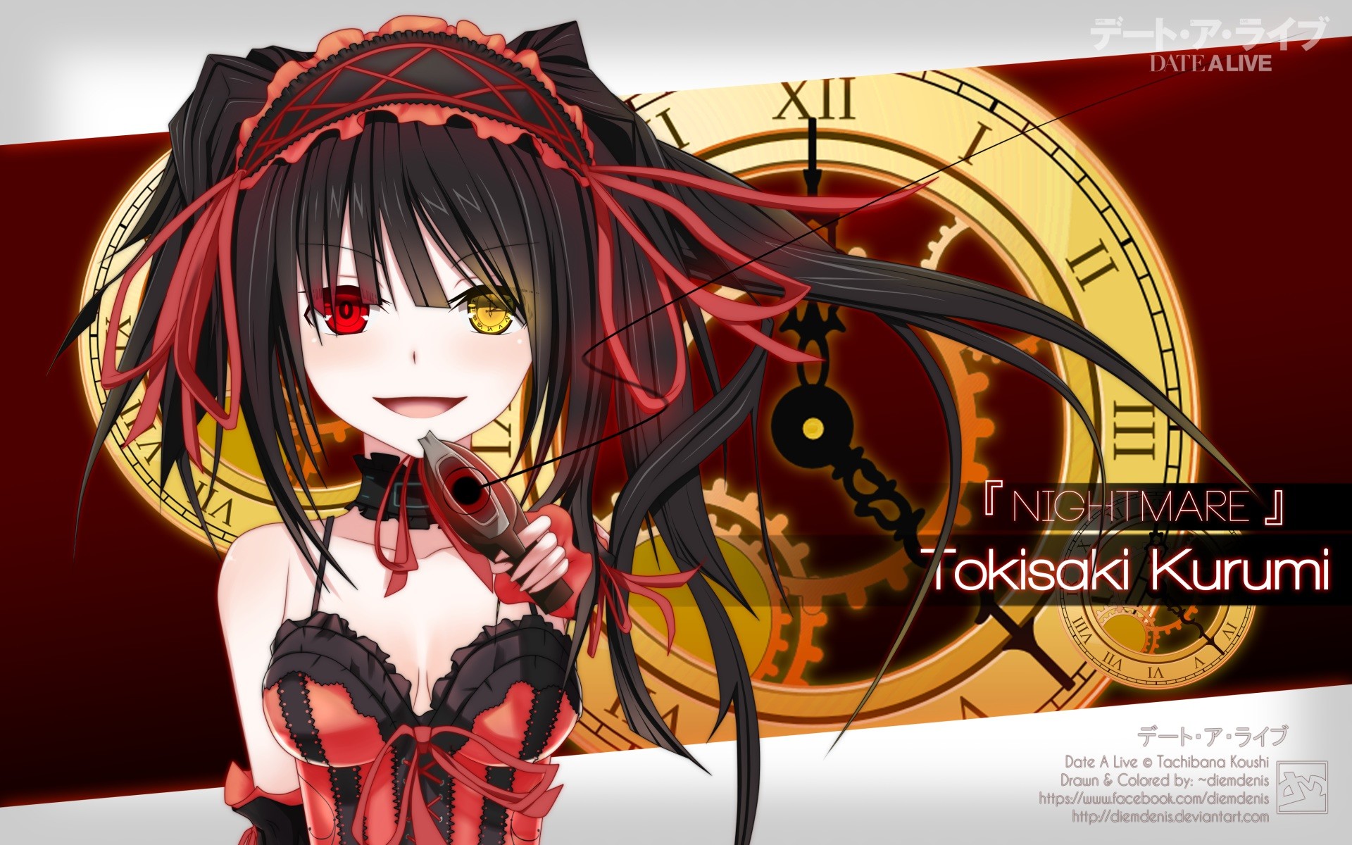 Date a live wallpaper Thoka and Kurumi by Ponydesign0 on DeviantArt