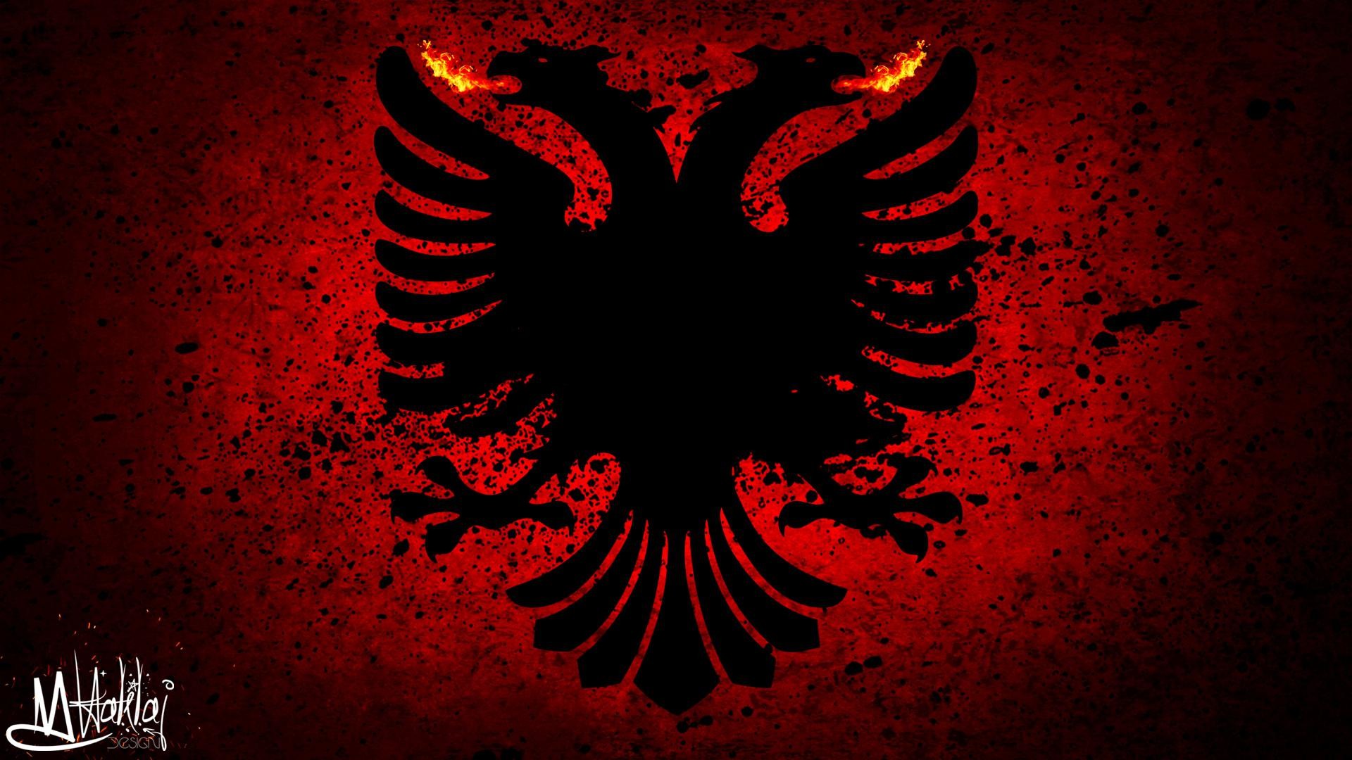 1920x1080 Albanian flag grunge HQ WALLPAPER - (#126966)