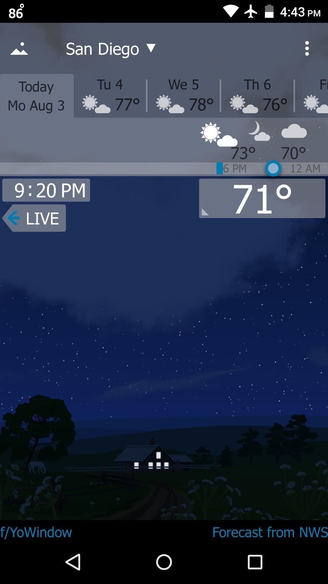 1080x1920 What makes this weather app even more unique is the fact that you can apply  its animated depiction of the weather to your home screen with an included  live ...