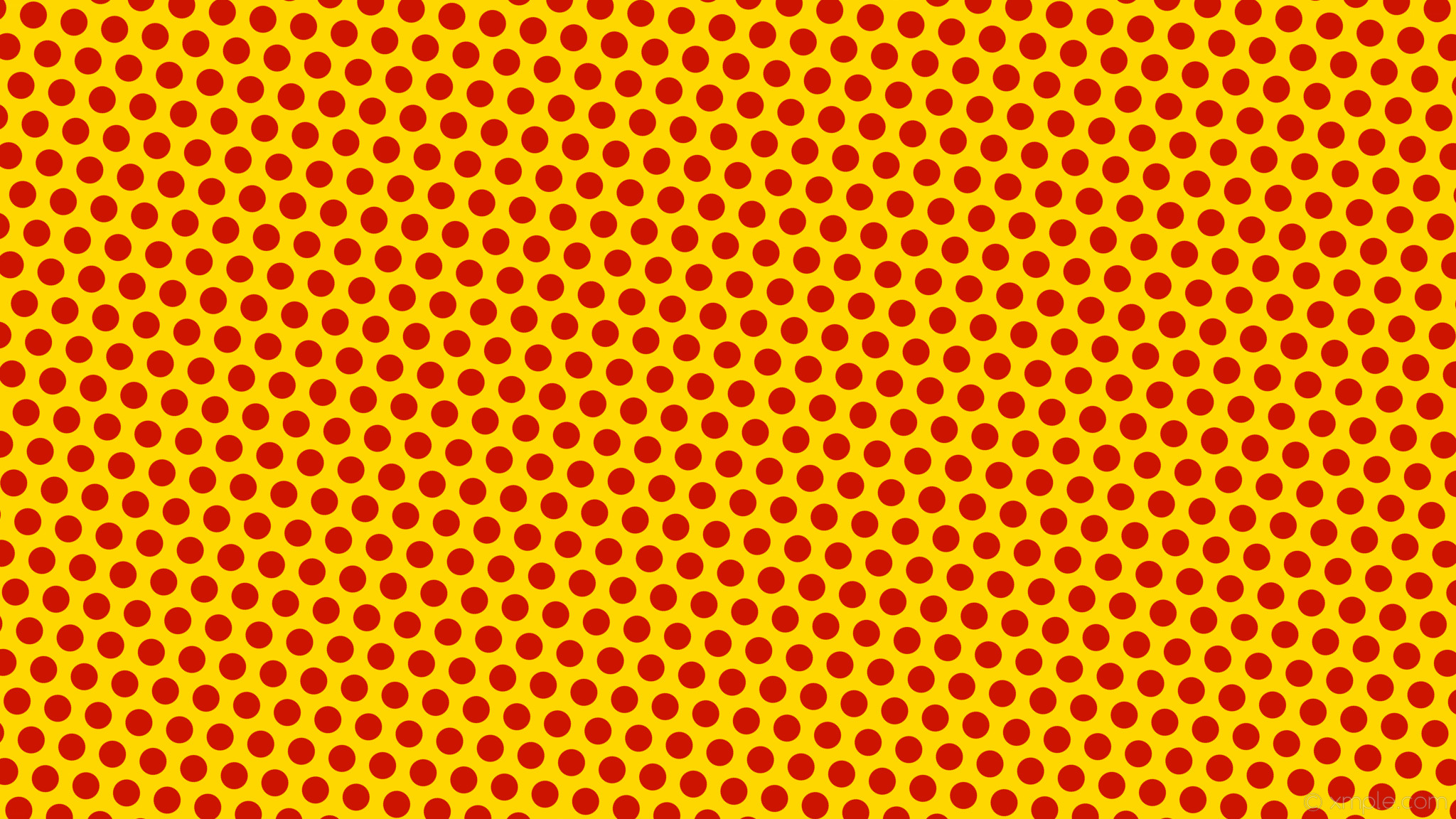 2048x1152 wallpaper hexagon dots red yellow polka gold #ffd700 #cc1401 diagonal 50Â°  38px 58px