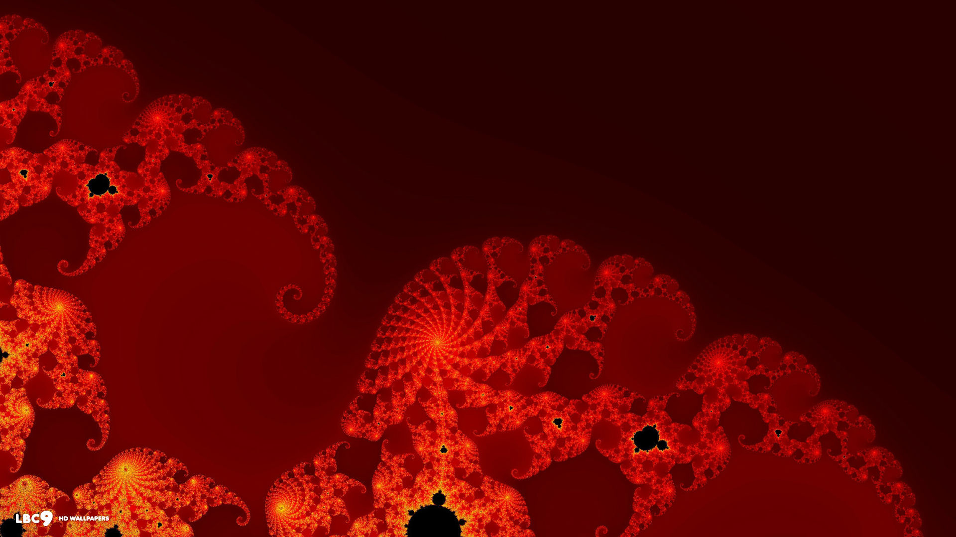 1920x1080 red mandelbrot background
