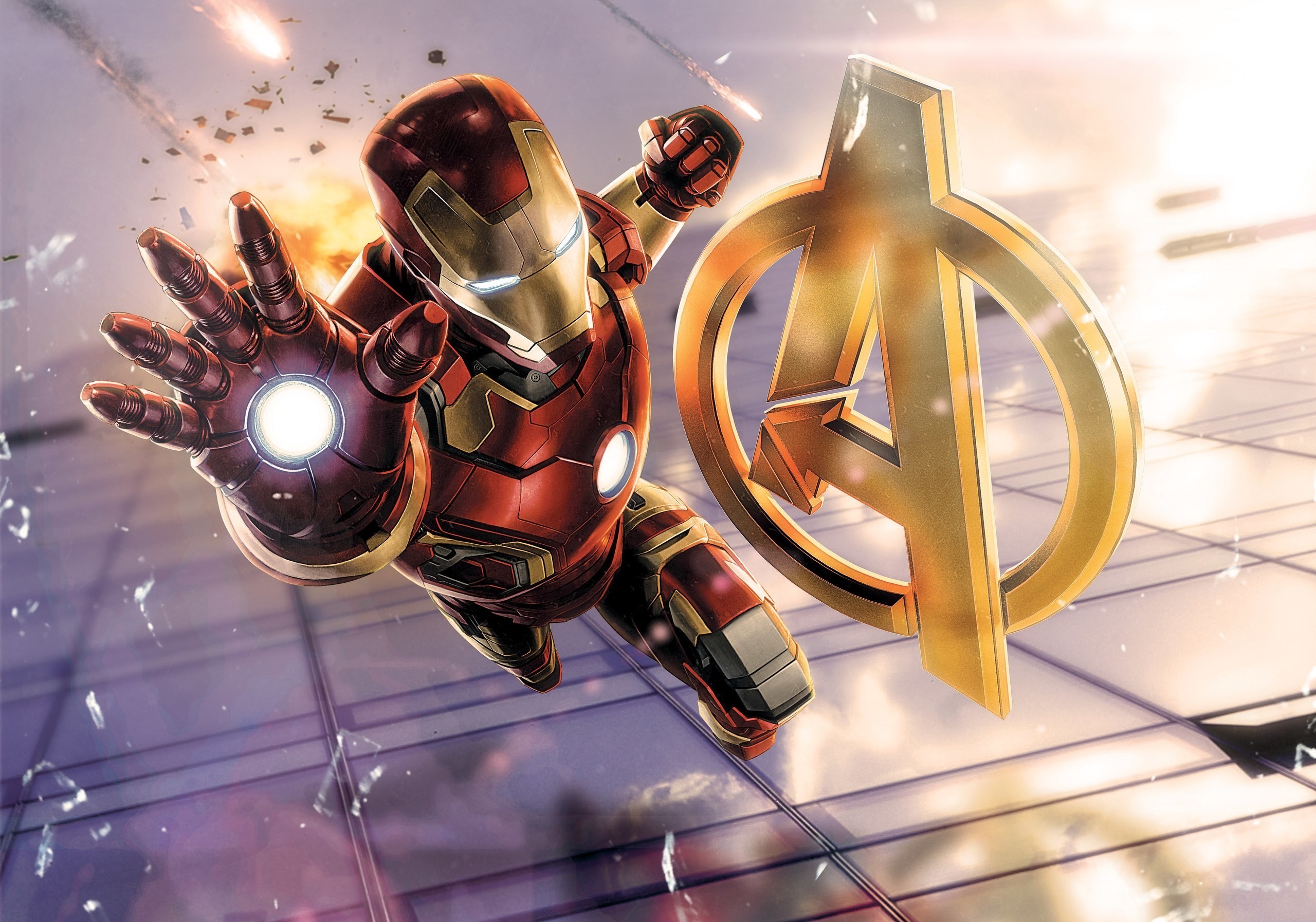 2560x1794 Iron Man, Broken Glass, Superhero, Avengers: Age Of Ultron, Marvel Comics,  The Avengers Wallpapers HD / Desktop and Mobile Backgrounds