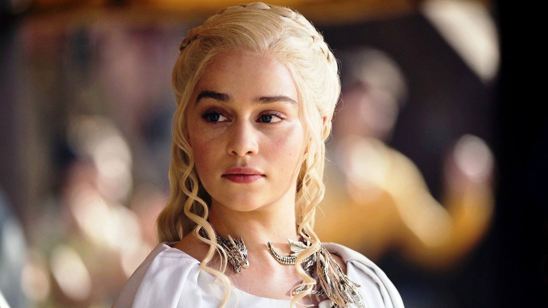 1920x1080 Game of Thrones Cast Emilia Clarke as Daenerys Targaryen Wallpaper with  high-resolution  pixel