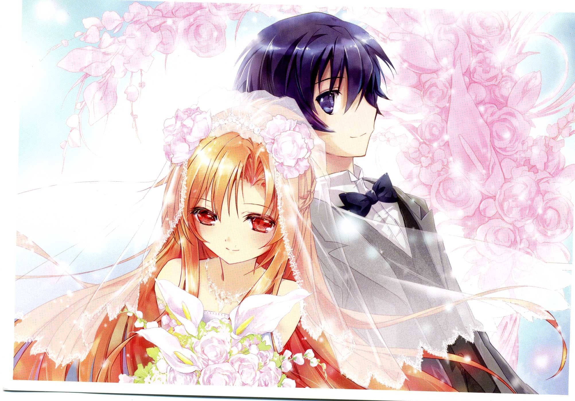 2004x1398 anime love couples wallpaper #909546