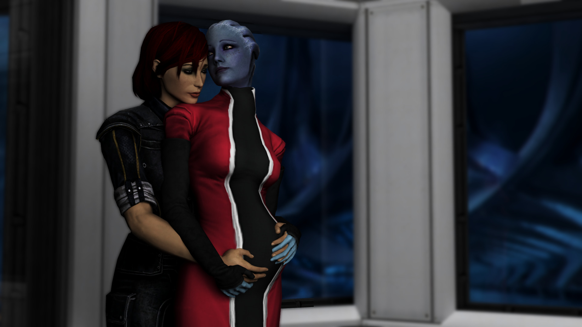 1920x1080 ... A Shepard and Liara legacy by neehs