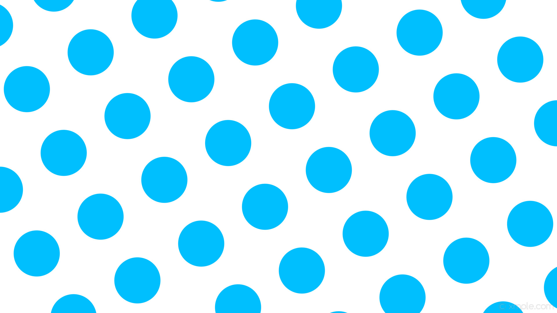 1920x1080 wallpaper white polka blue spots dots deep sky blue #ffffff #00bfff 300Â°  159px