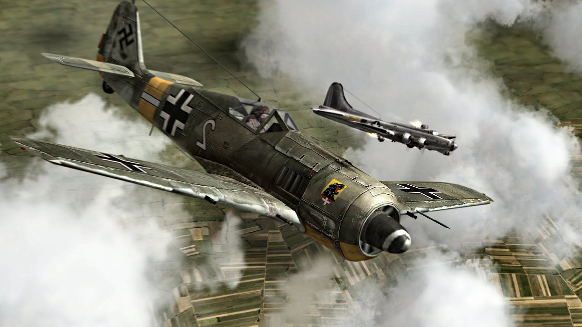 1920x1080 World War II, Fw 190, Focke Wulf, Luftwaffe, Germany, Military, Military  Aircraft, Airplane Wallpapers HD / Desktop and Mobile Backgrounds