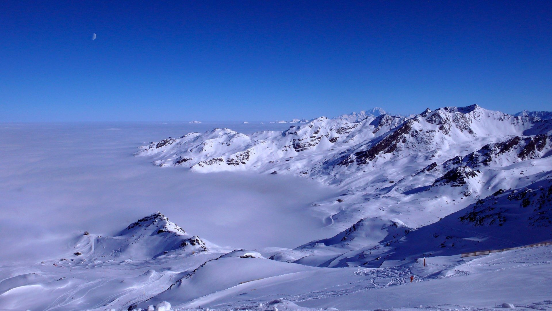 1920x1080 Skiing Tag - Cool Skiing Mont White Snow Blanc Val Sea Nature Ski Ice  Beauty Thorens