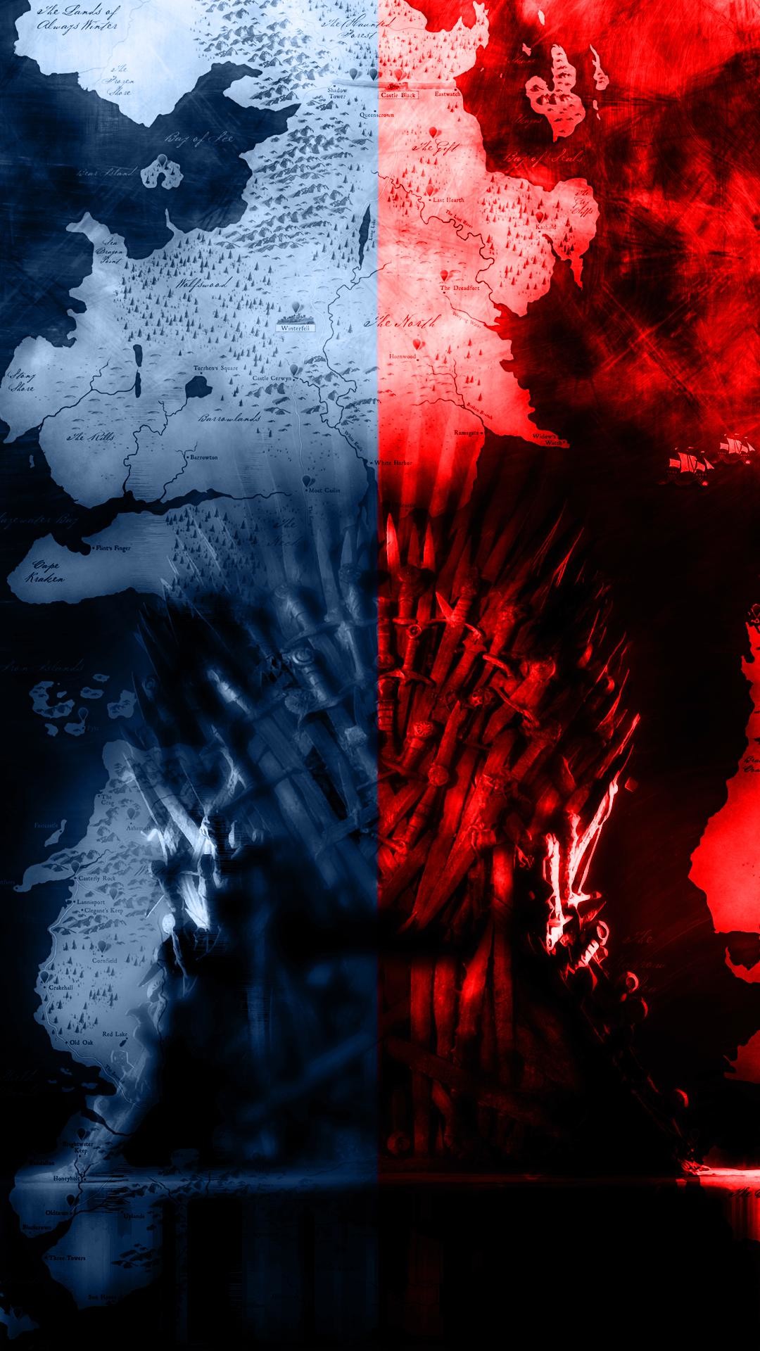 1080x1920 None[No Spoilers] A mobile wallpaper I made. Throne of Westeros. Ice and  Fire.