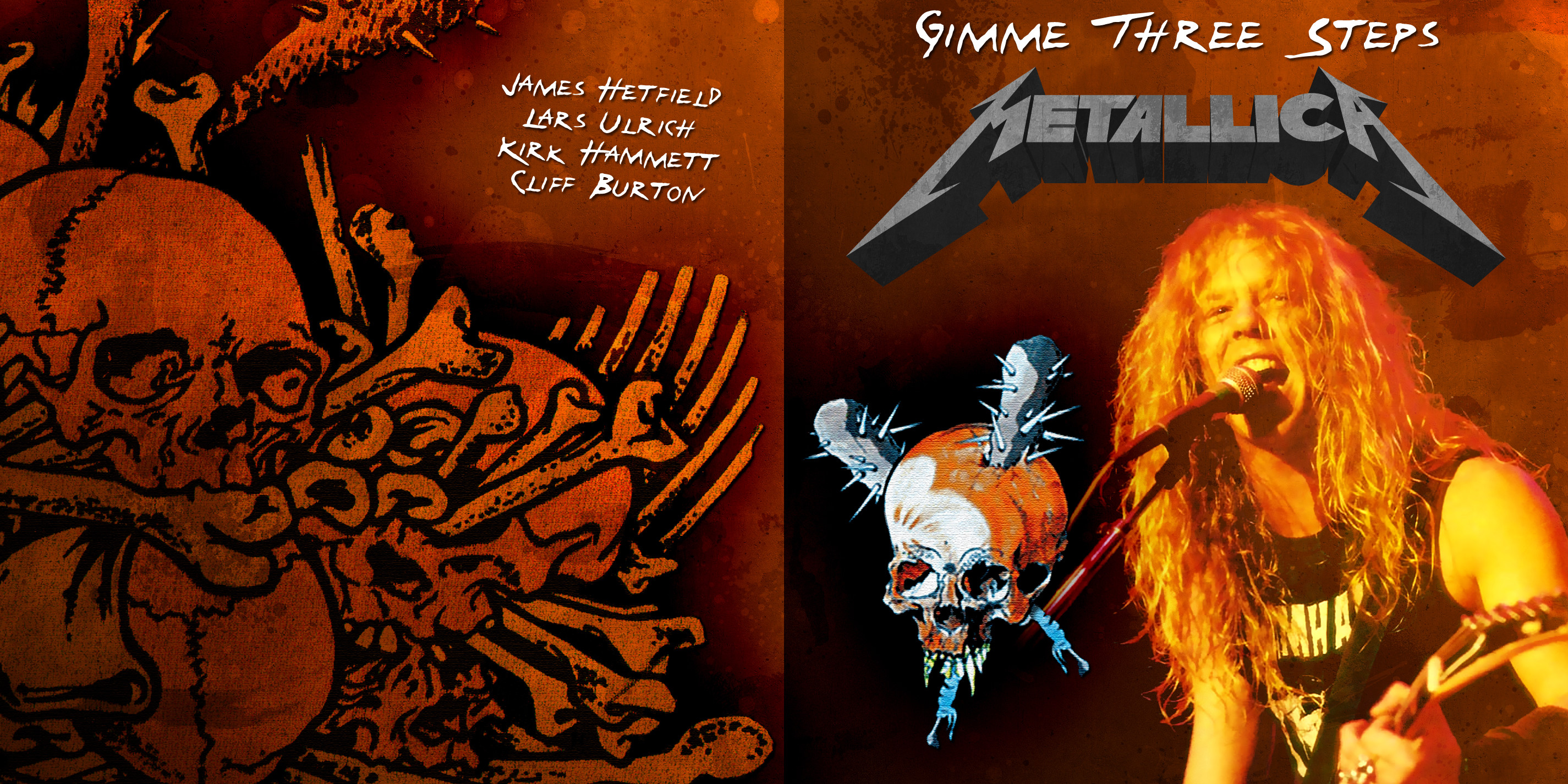 2850x1425 METALLICA thrash metal heavy album cover art poster posters concert  concerts guitar guitars dark skull skulls f wallpaper