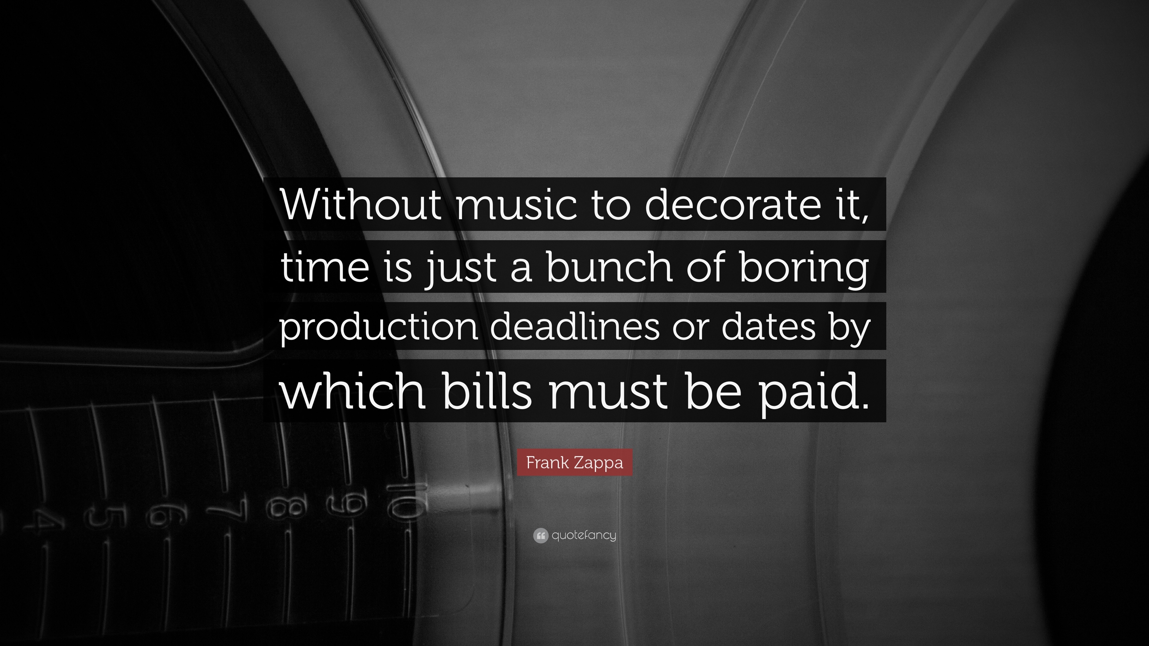 3840x2160 Music Quotes: “Without music to decorate it, time is just a bunch of