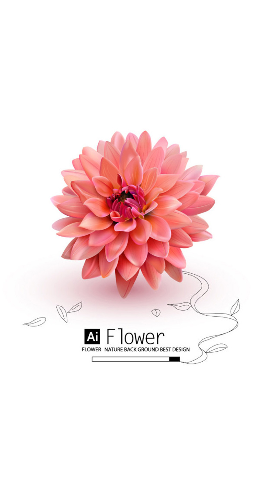 1080x1920 AI FLOWER HD Wallpaper iPhone 6 plus