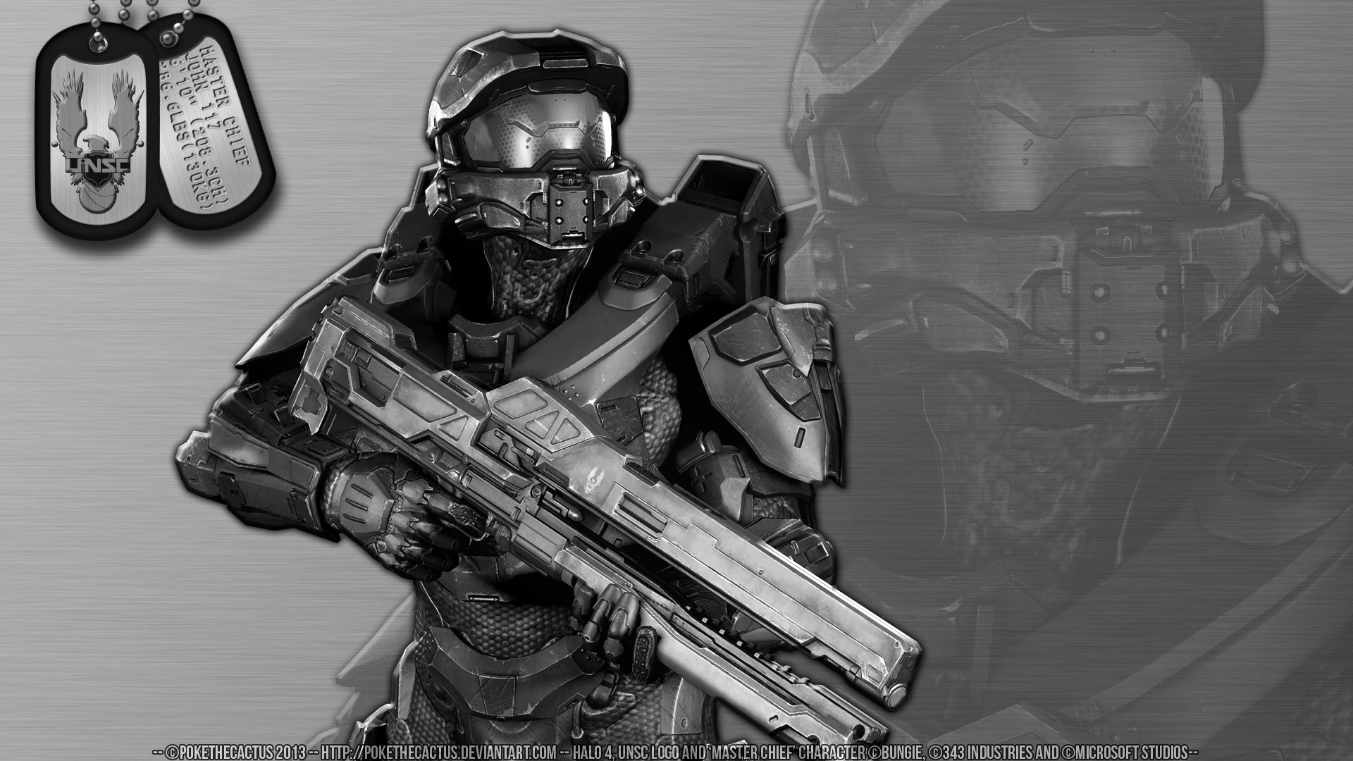 1920x1080 ... Stainless Steel /// Master Chief - HD Wallpaper by PokeTheCactus