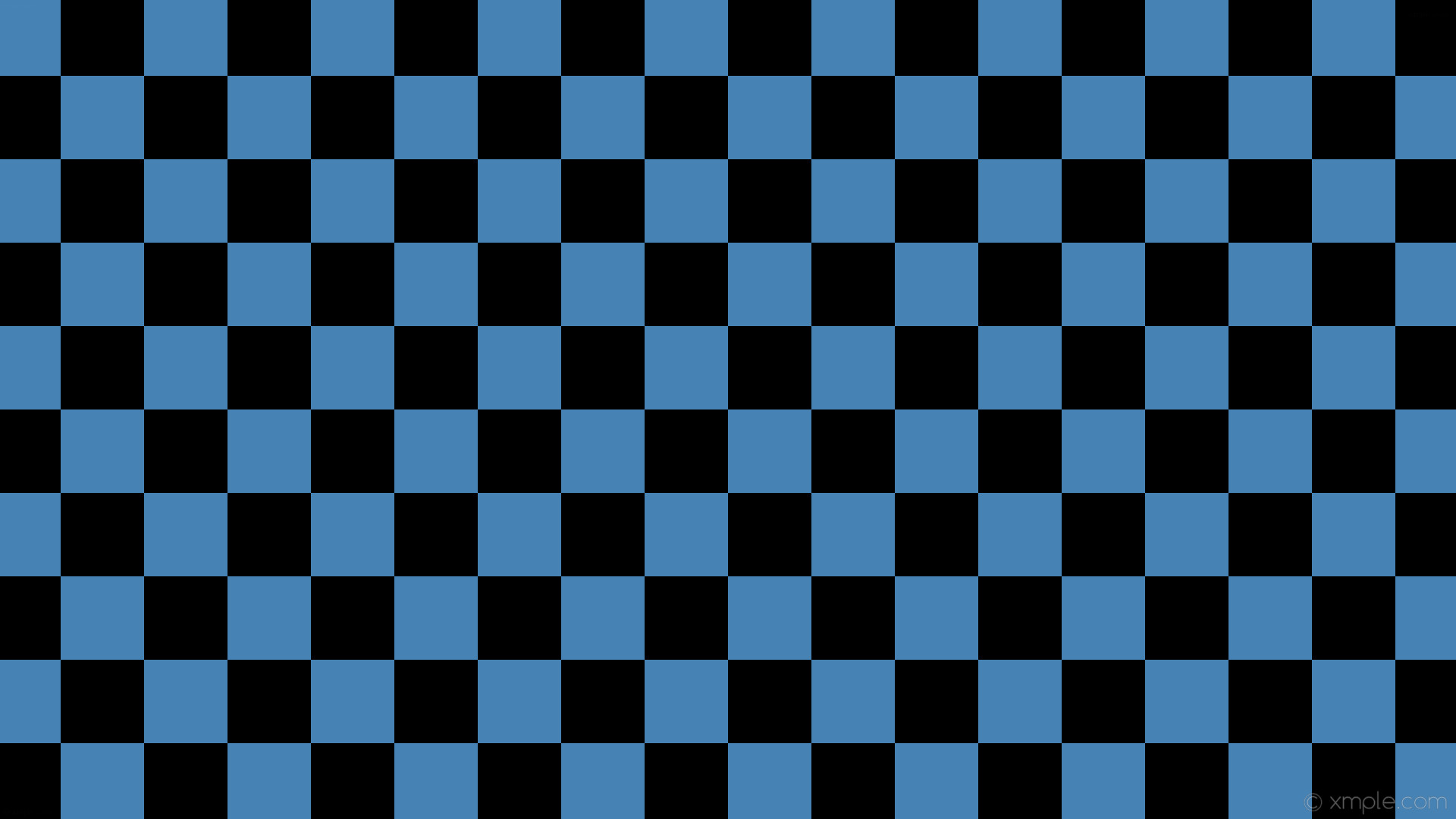 1920x1080 wallpaper checkered blue squares black steel blue #4682b4 #000000 diagonal  0Â° 110px