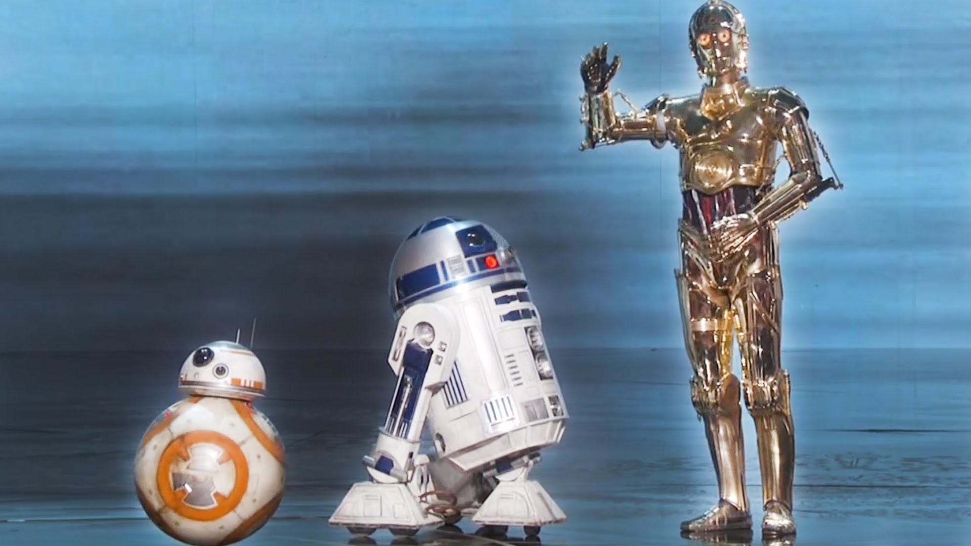 1920x1080 BB8, C3PO & R2D2 CRASHED the Oscars Stage, Jacob Tremblay Reacts Adorably -  YouTube